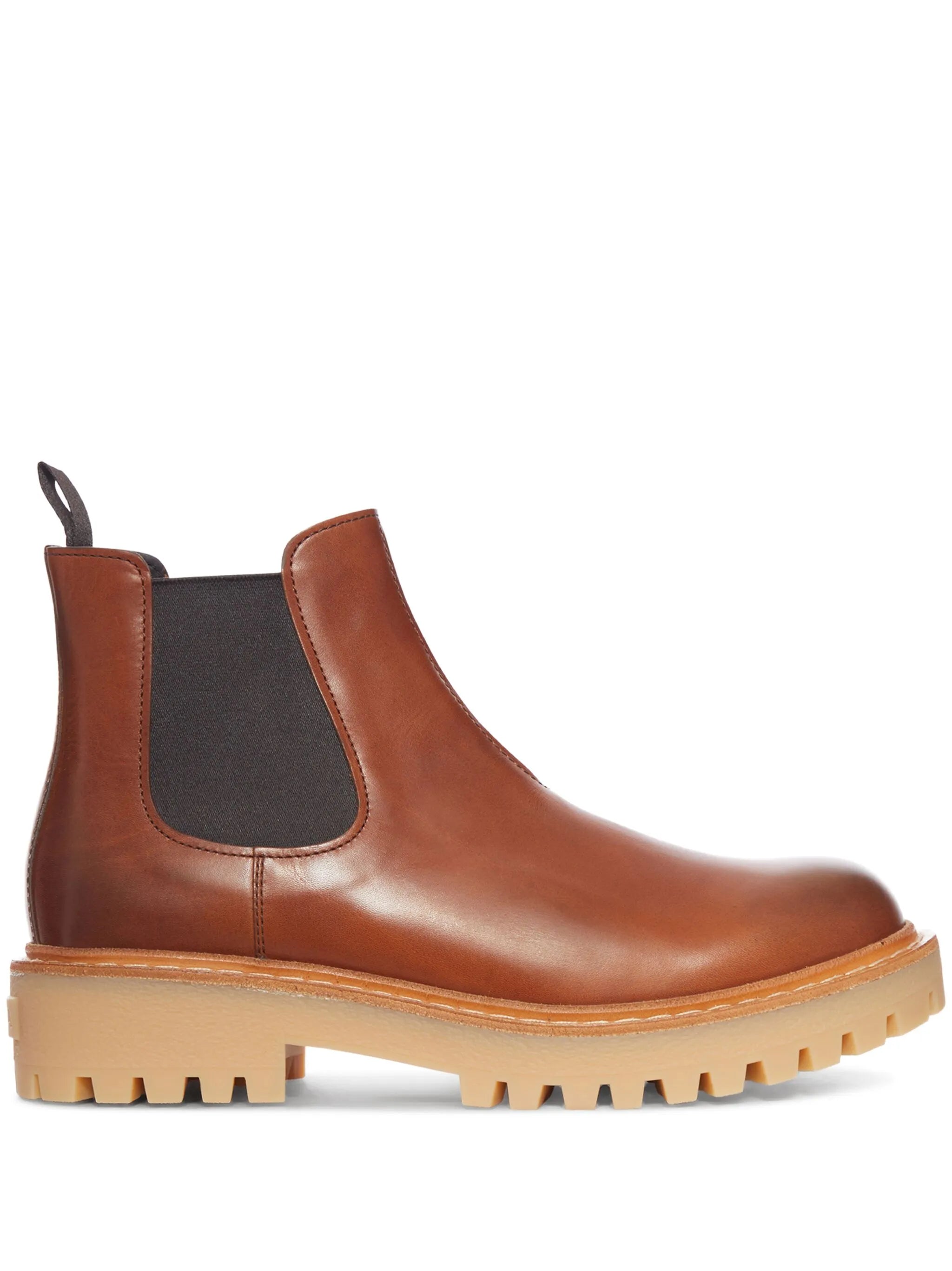 elastic-panel leather Chelsea boots