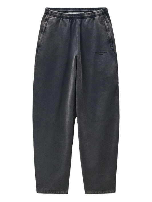elastic-waistband track pants
