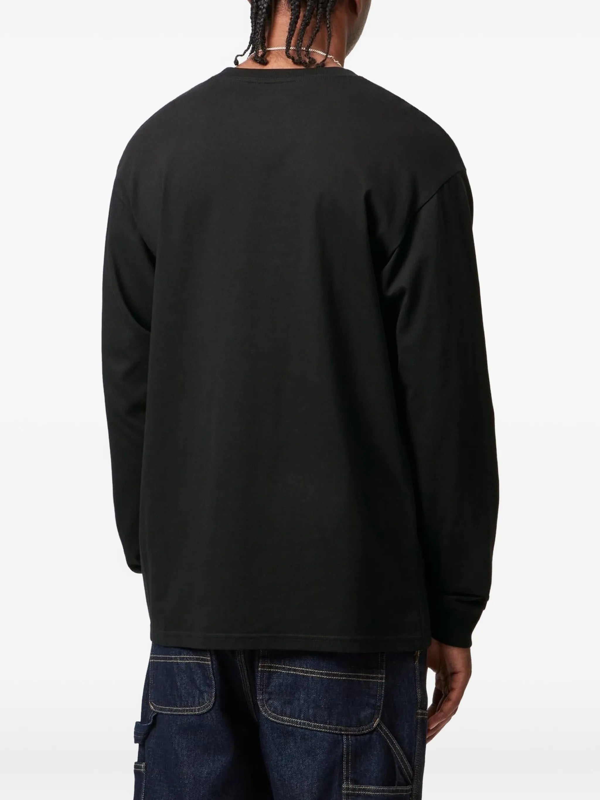logo-embroidered long-sleeve T-shirt