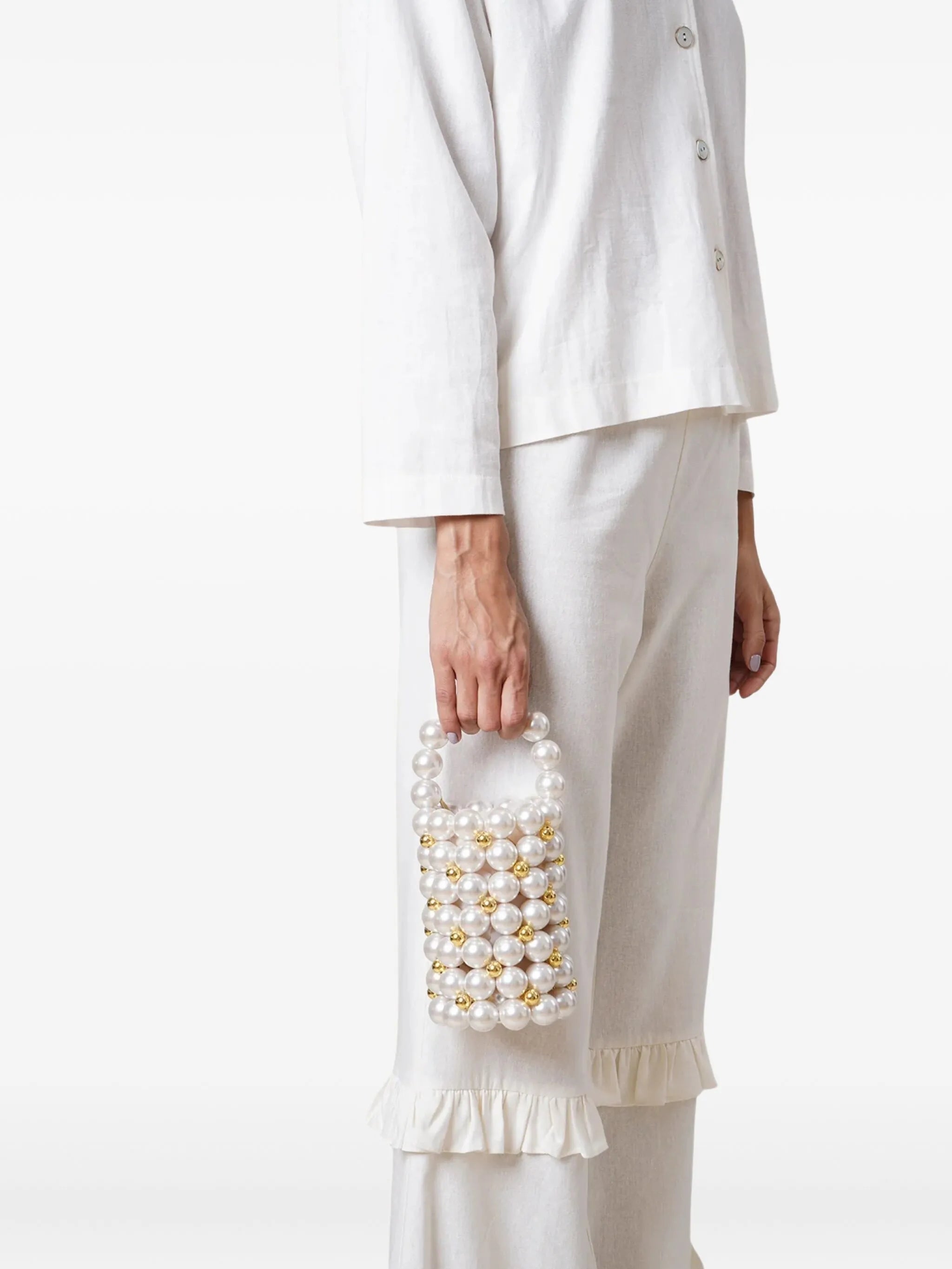Le Comino pearl beaded bag