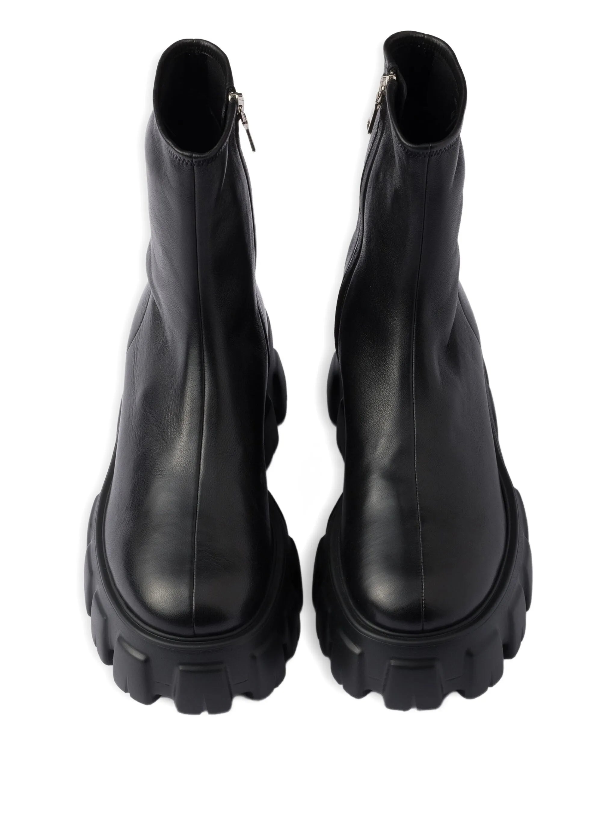 Monolith stretch nappa leather booties