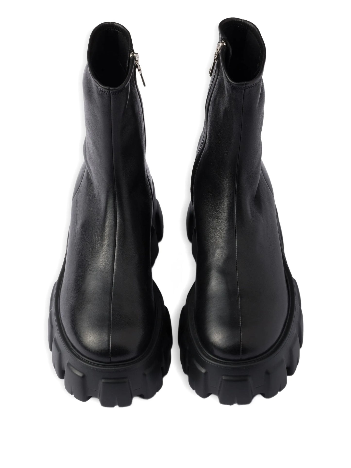 Monolith stretch nappa leather booties