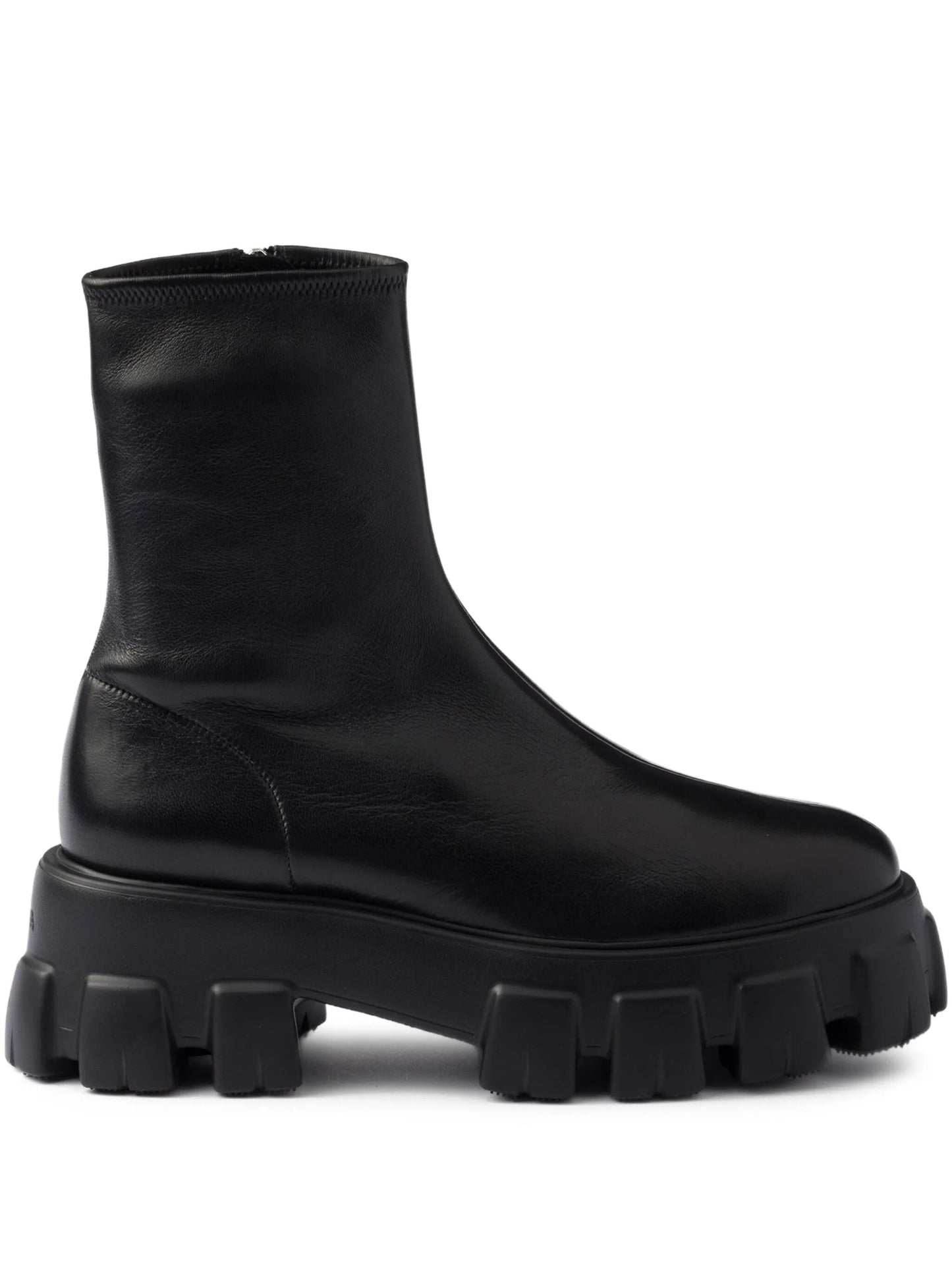 Monolith stretch nappa leather booties