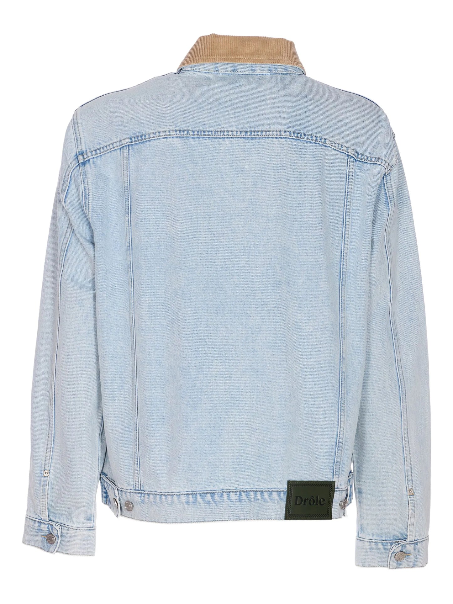 corduroy-collar denim jacket