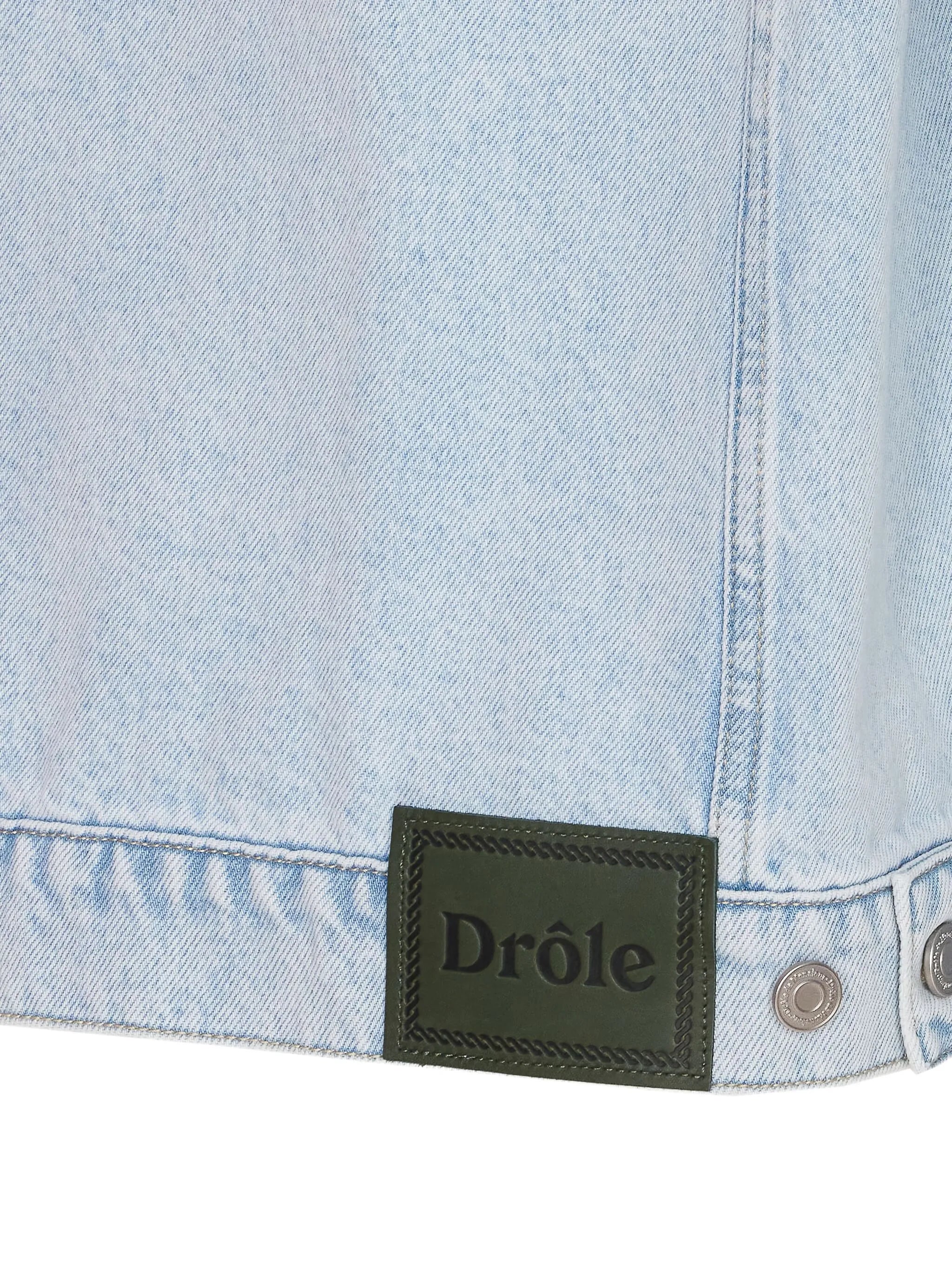 corduroy-collar denim jacket