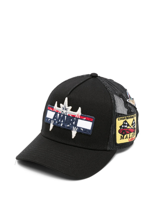 logo-patch mesh-back cap