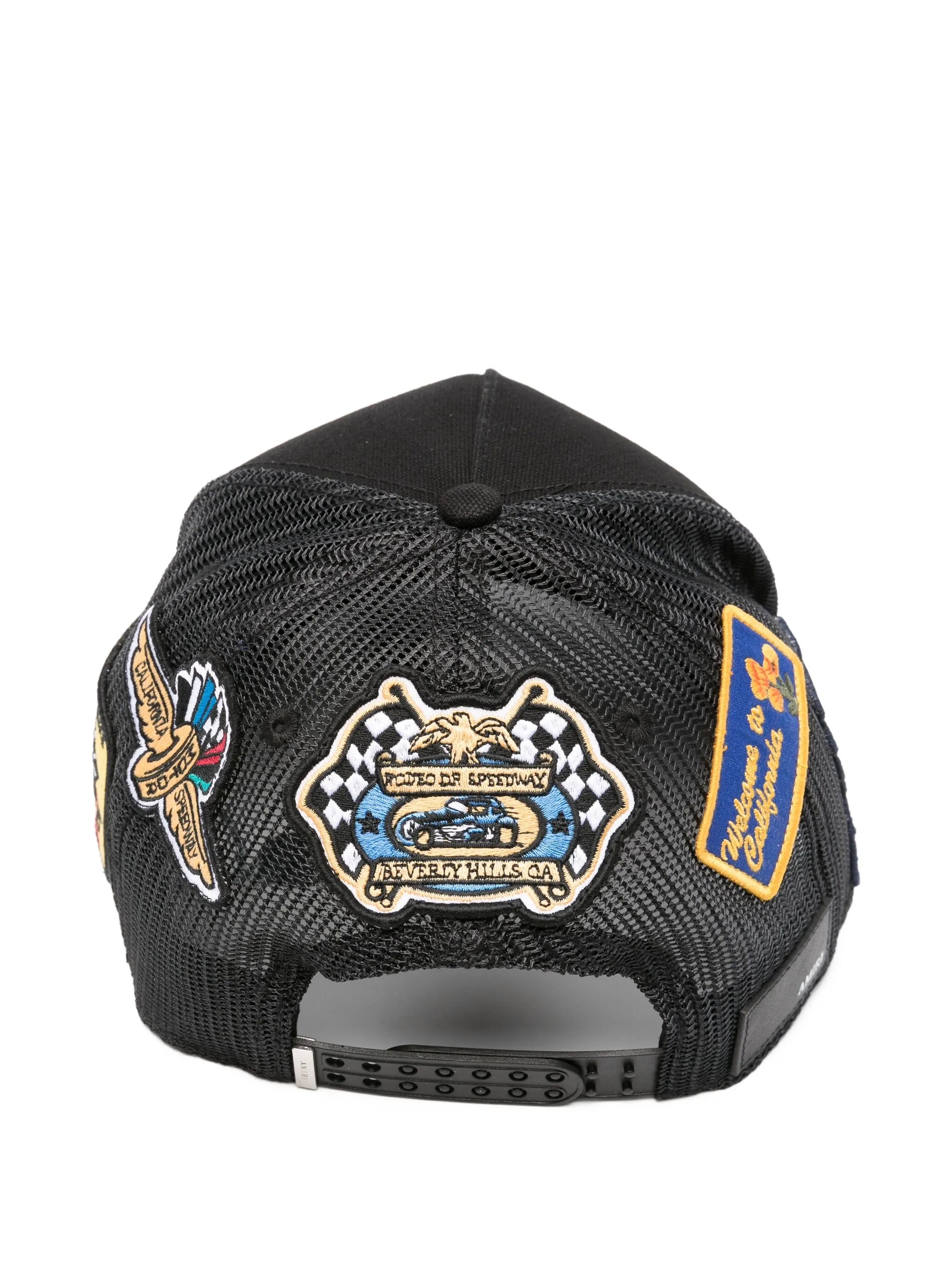 logo-patch mesh-back cap