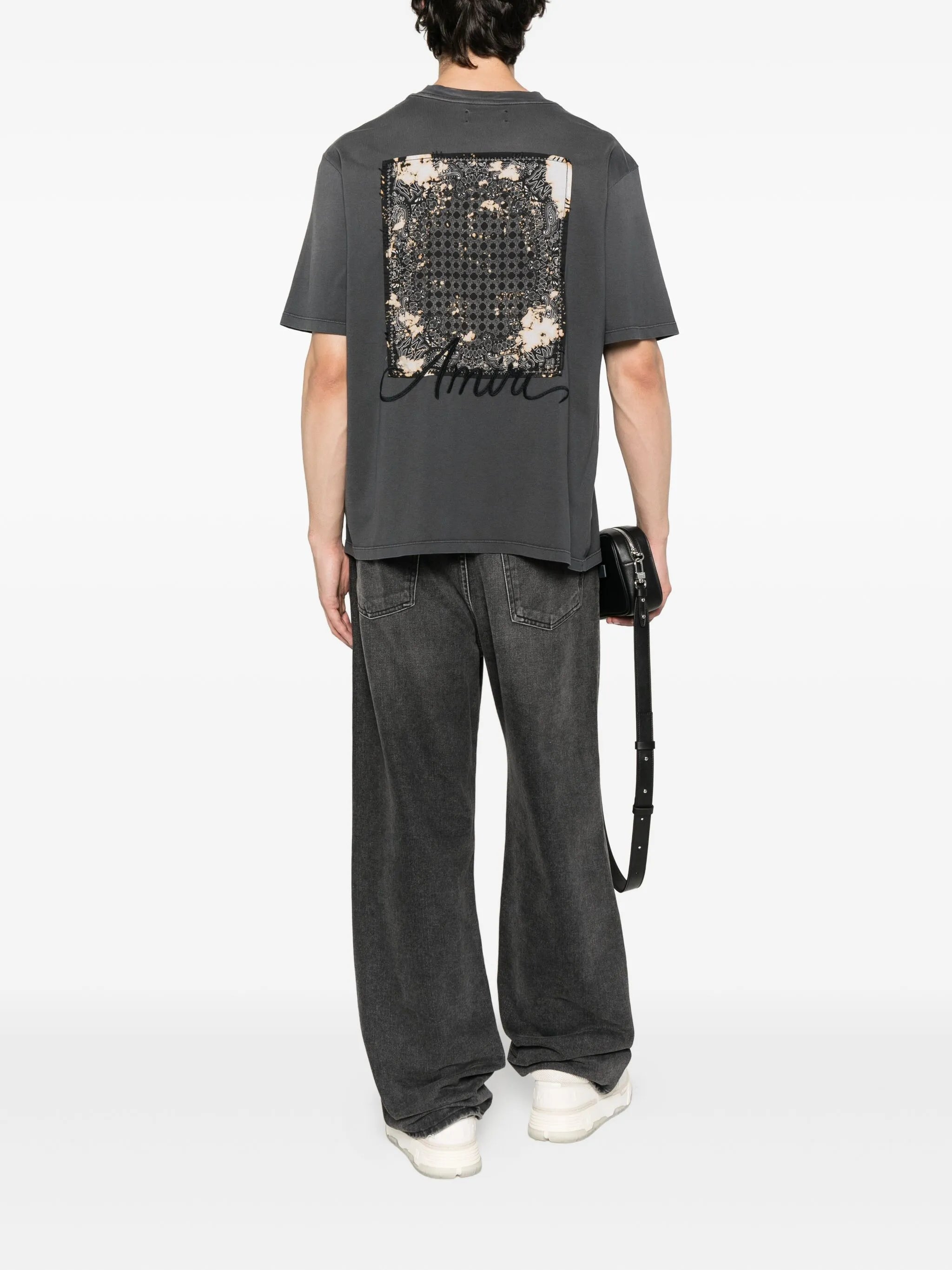 embroidered cotton T-shirt