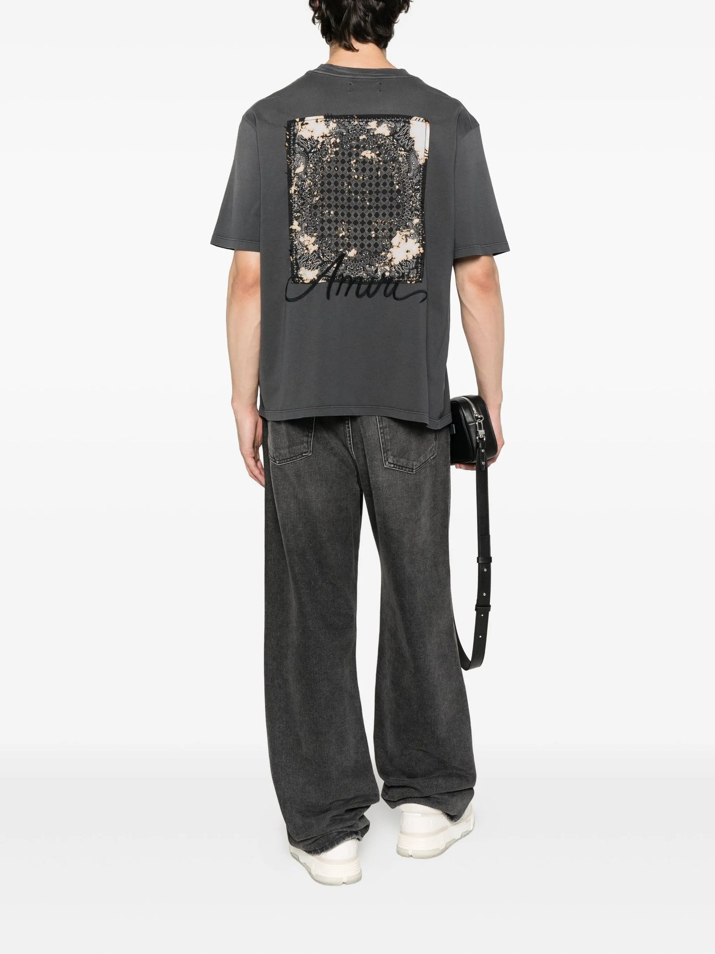 embroidered cotton T-shirt