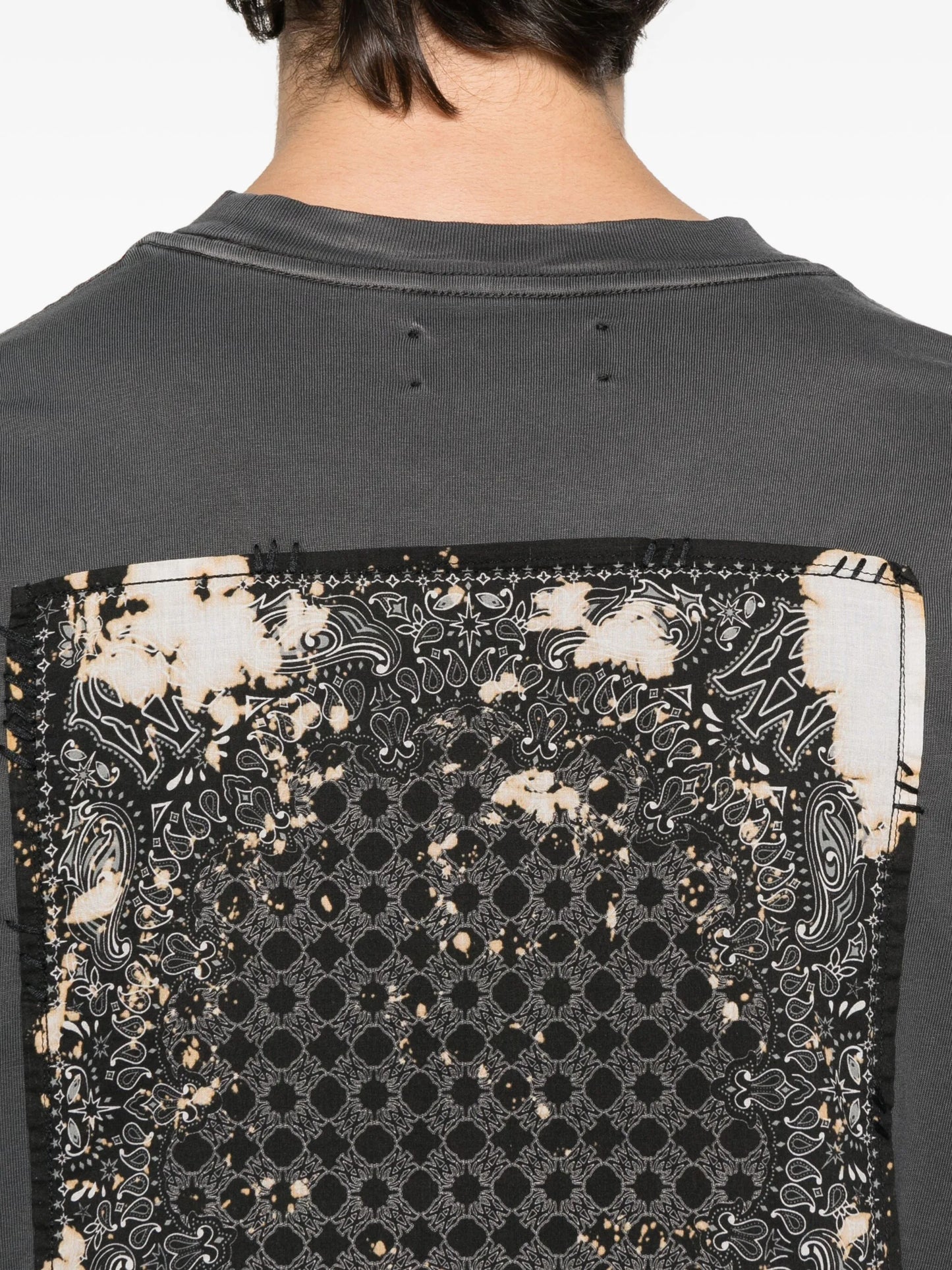 embroidered cotton T-shirt