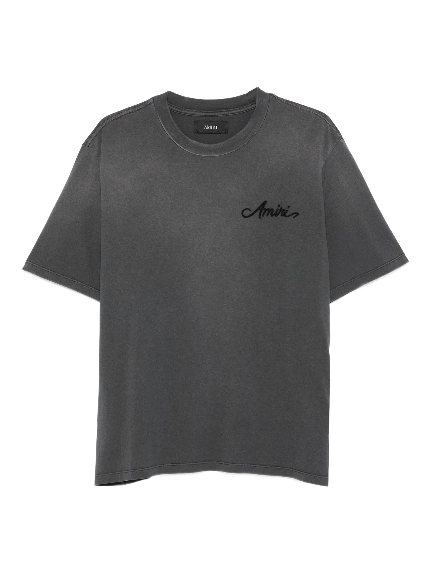 embroidered cotton T-shirt