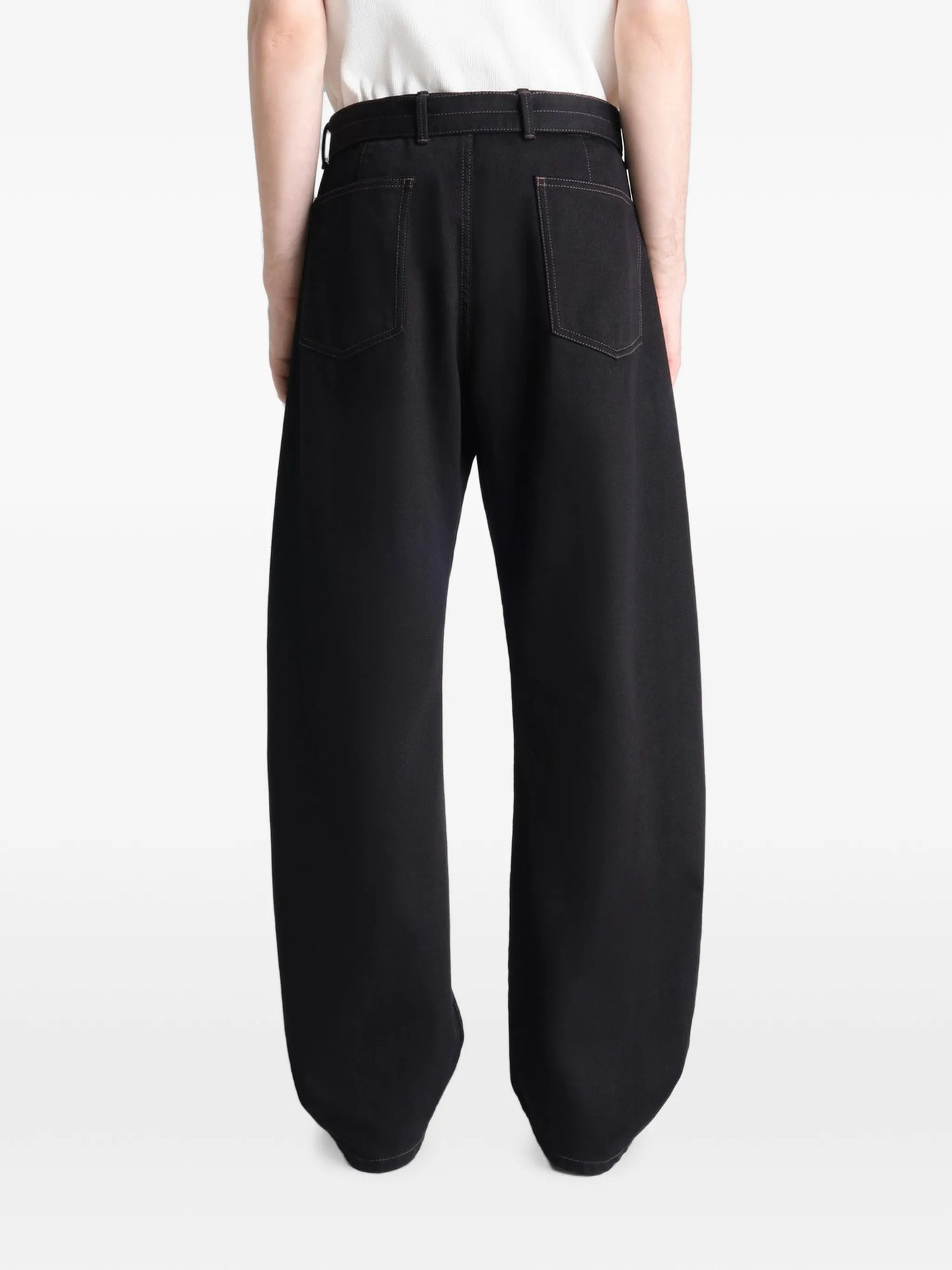 twisted belted jeans