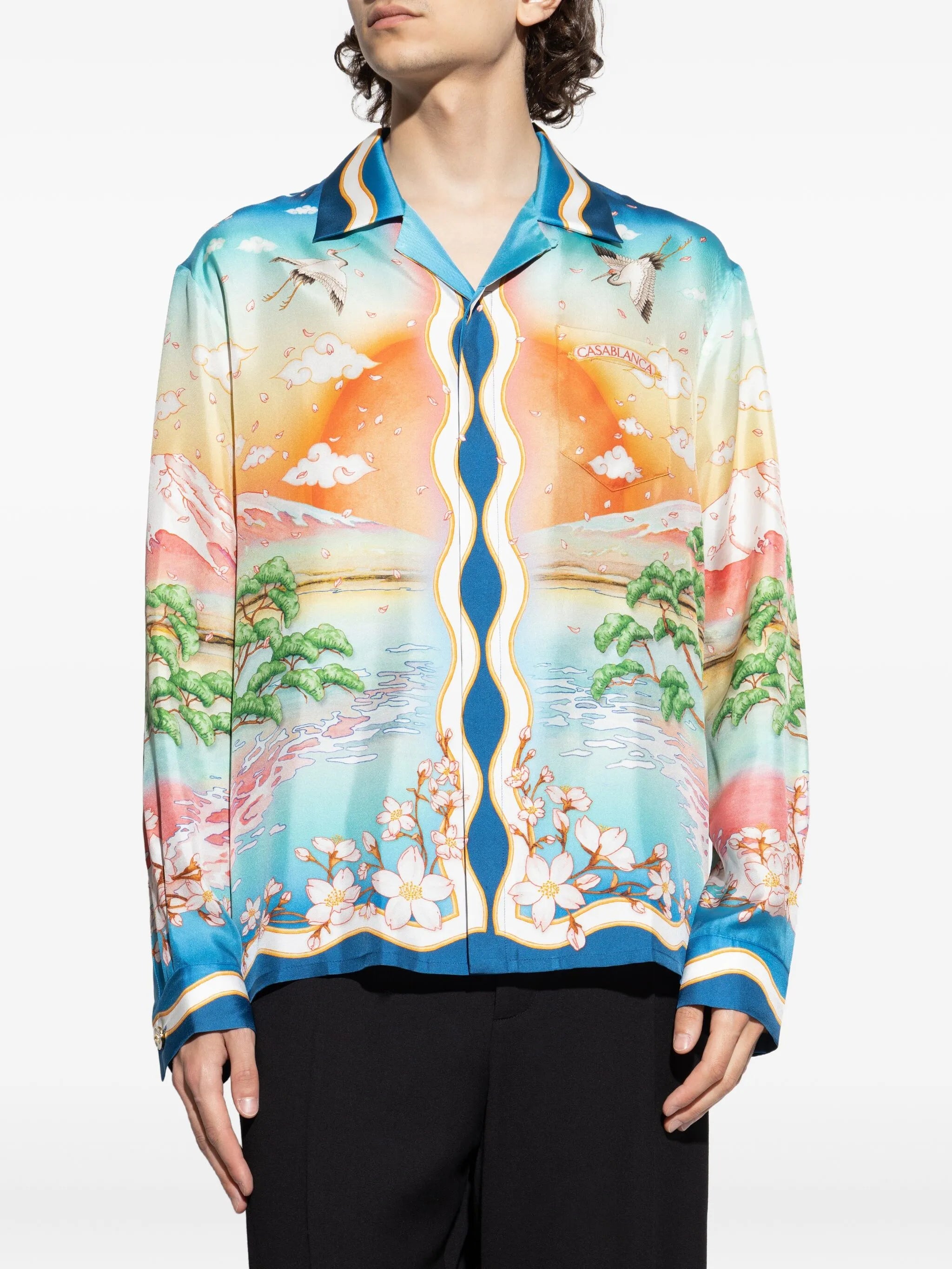 Tennis Club silk shirt
