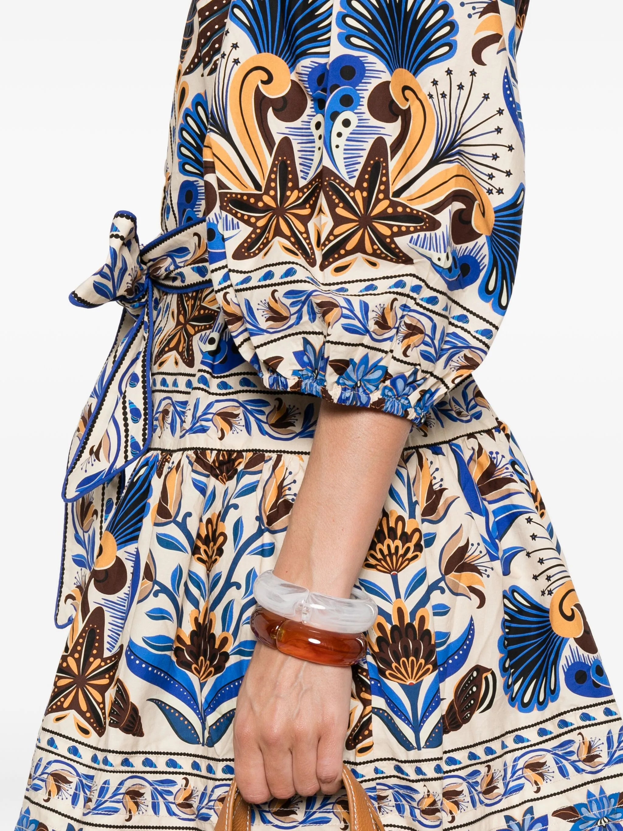 printed belted mini shirt dress