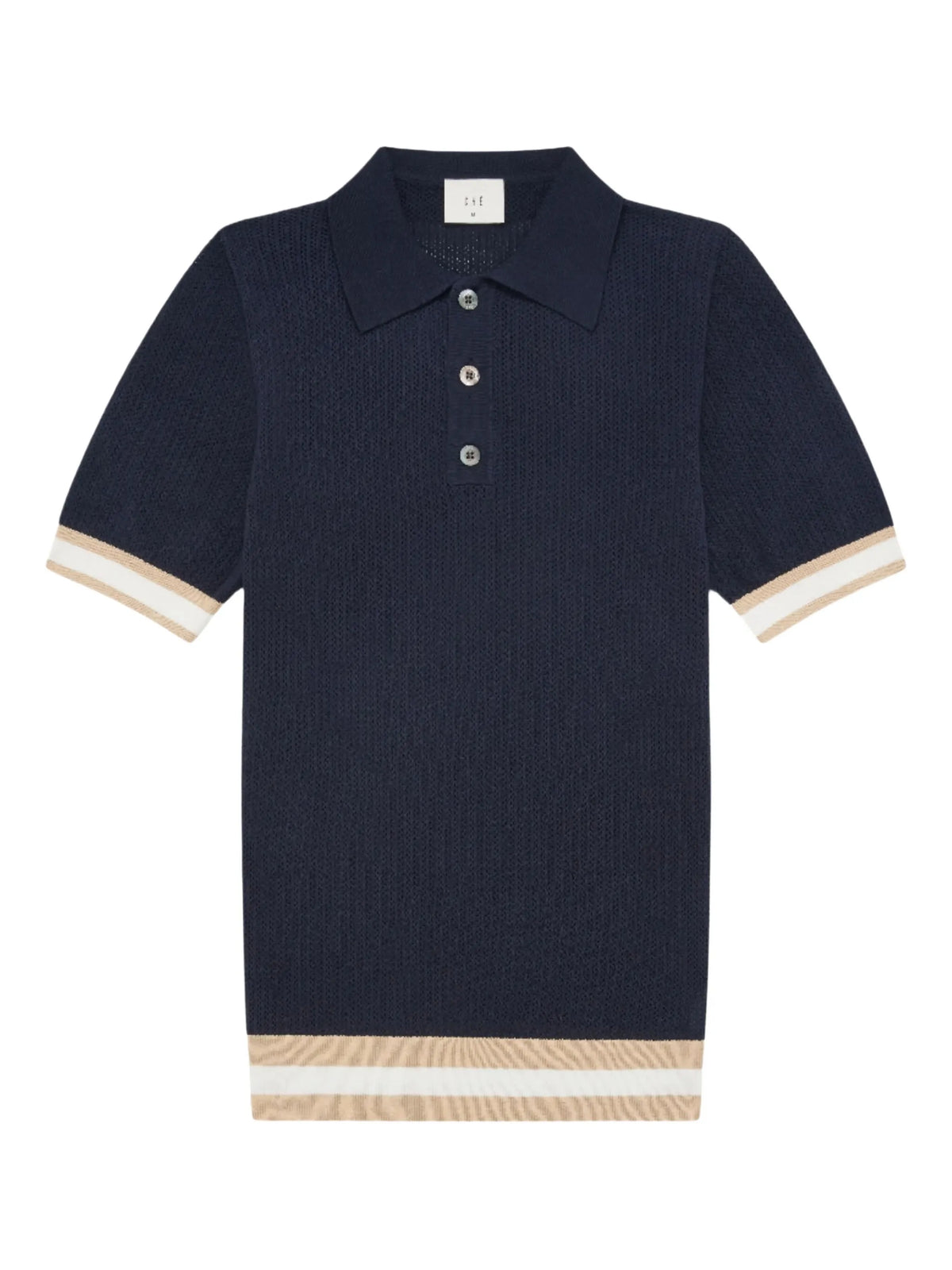 cotton open knit Quinn polo