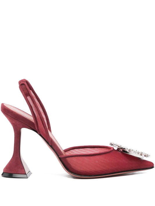 70mm Amina heeled pumps