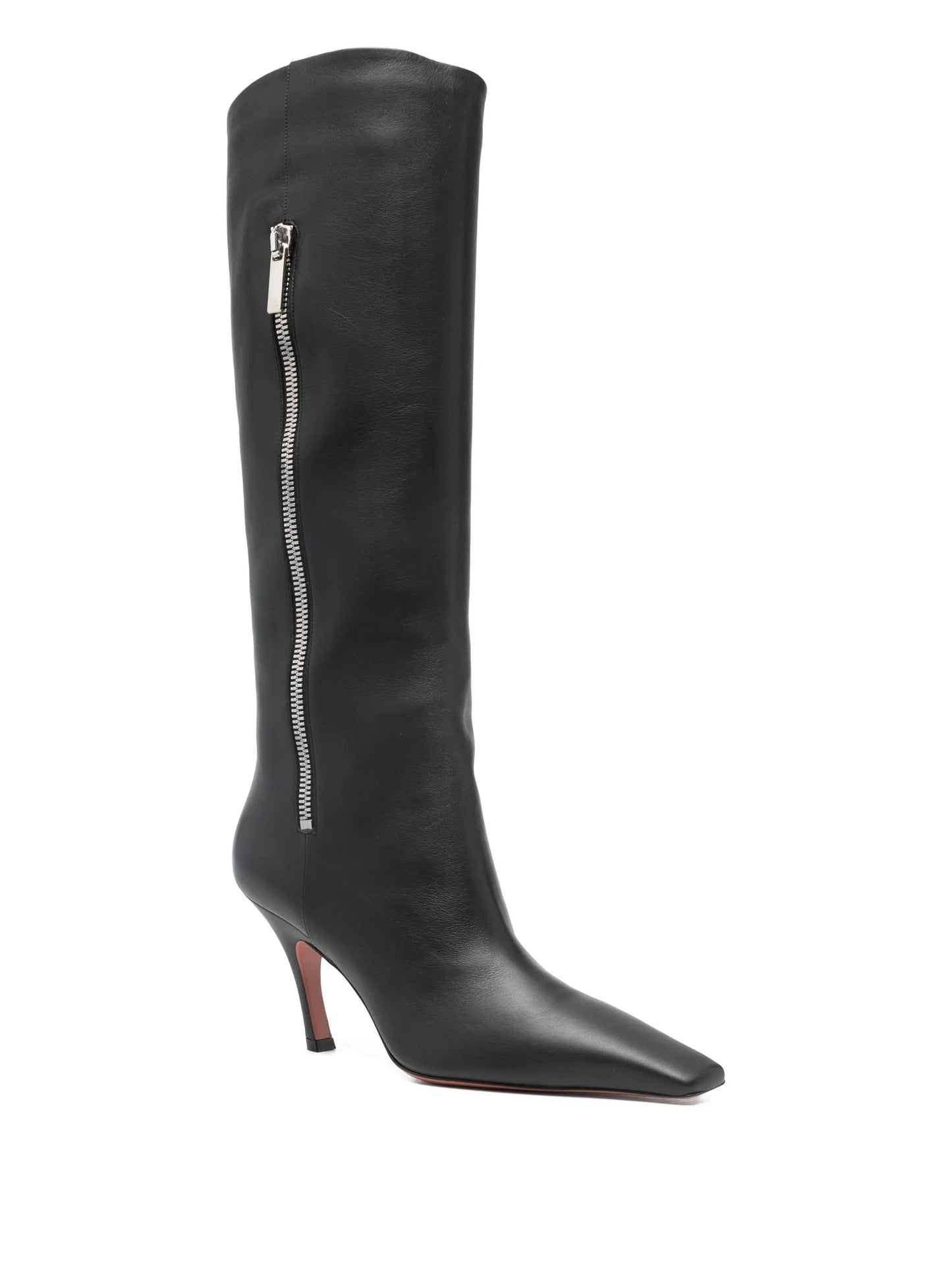Mona side-zip square-toe boots