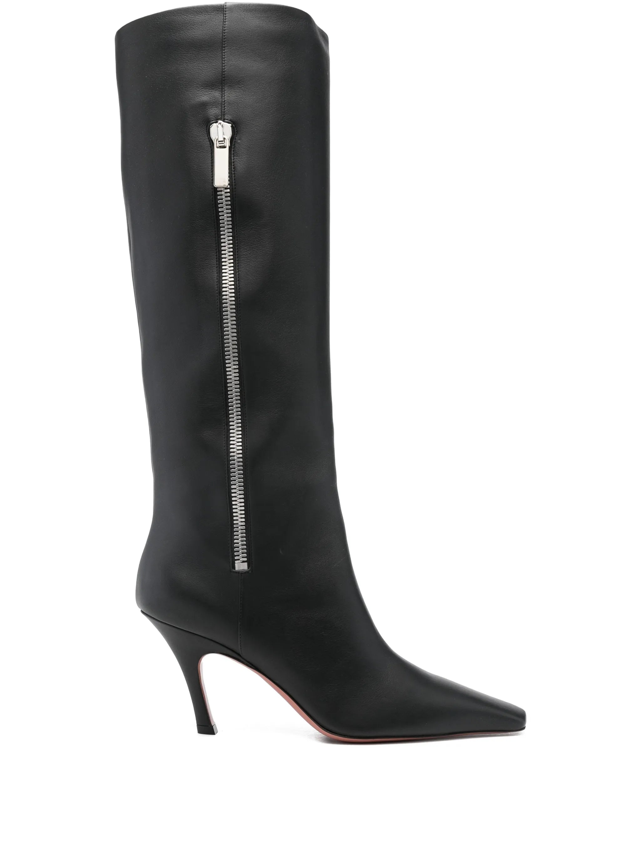 Mona side-zip square-toe boots