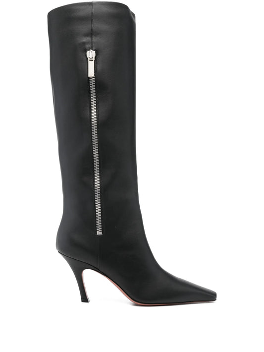 Mona side-zip square-toe boots