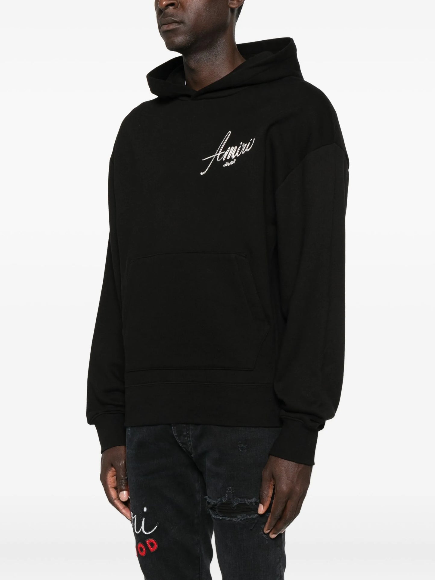 logo-embroidered hoodie