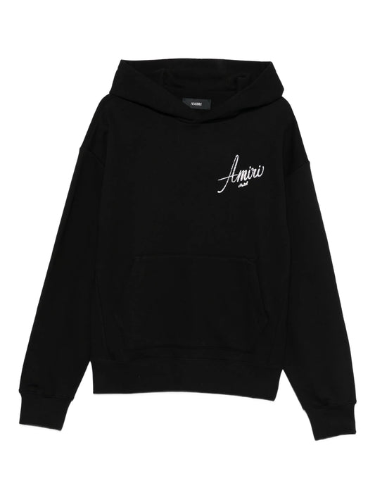 logo-embroidered hoodie