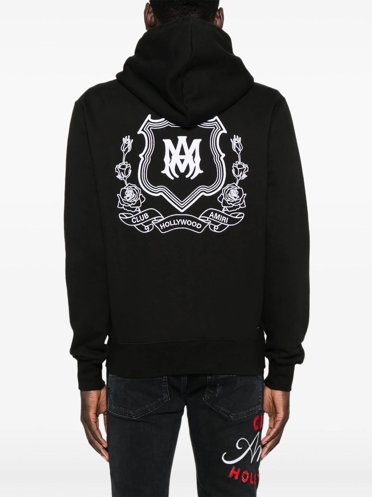 MA Crest zip-up hoodie