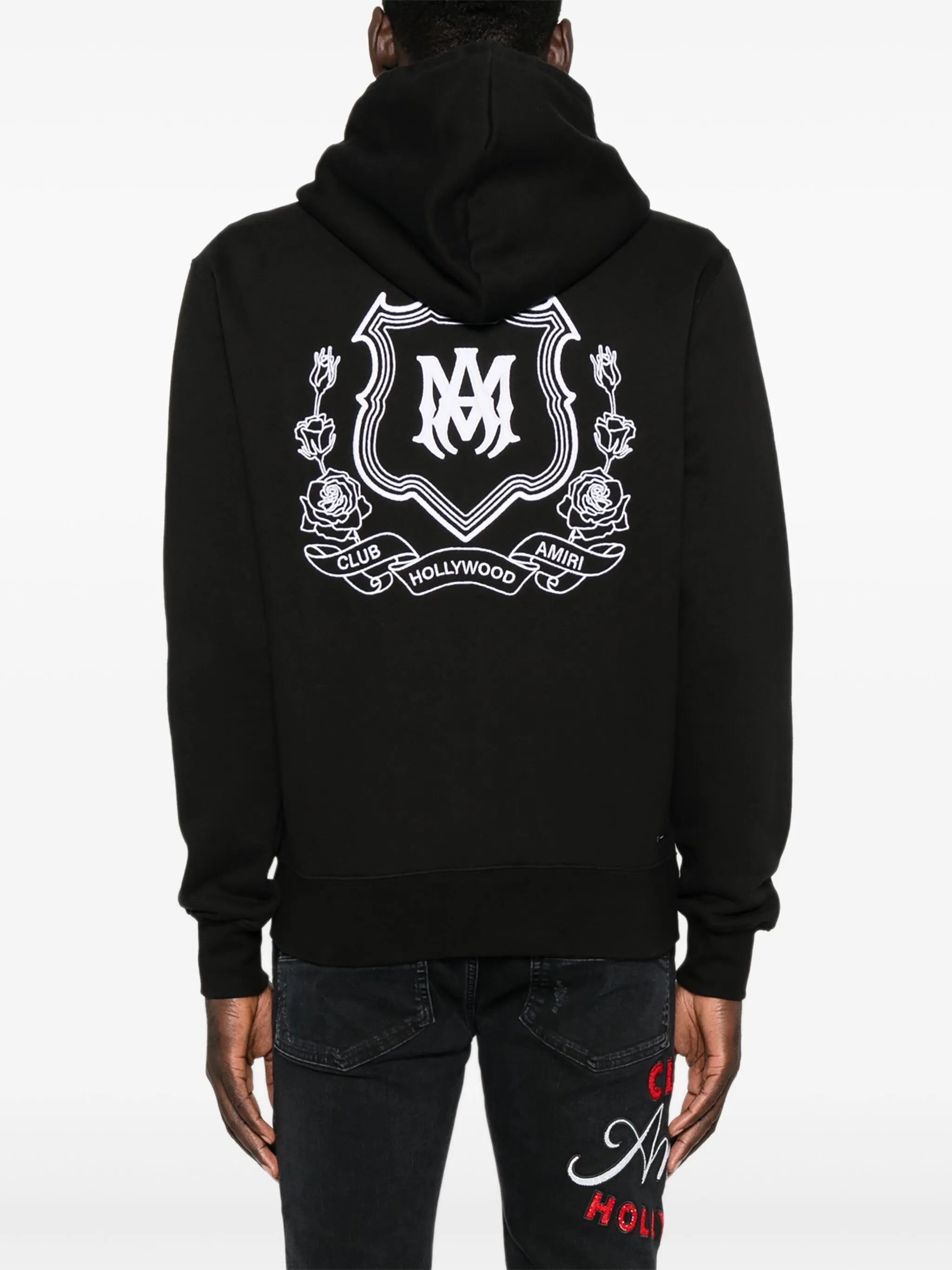 MA Crest zip-up hoodie