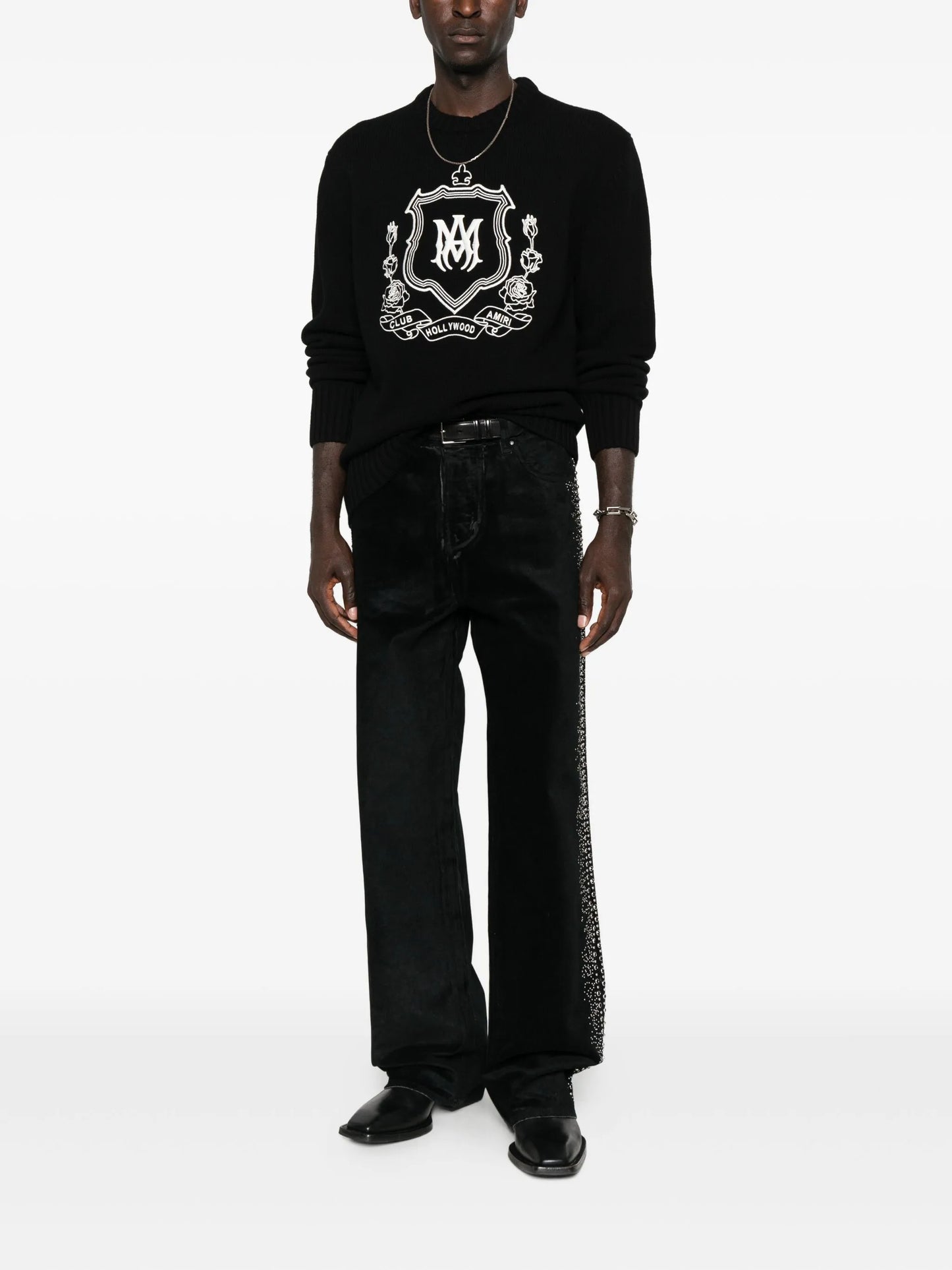crest-print sweatshirt