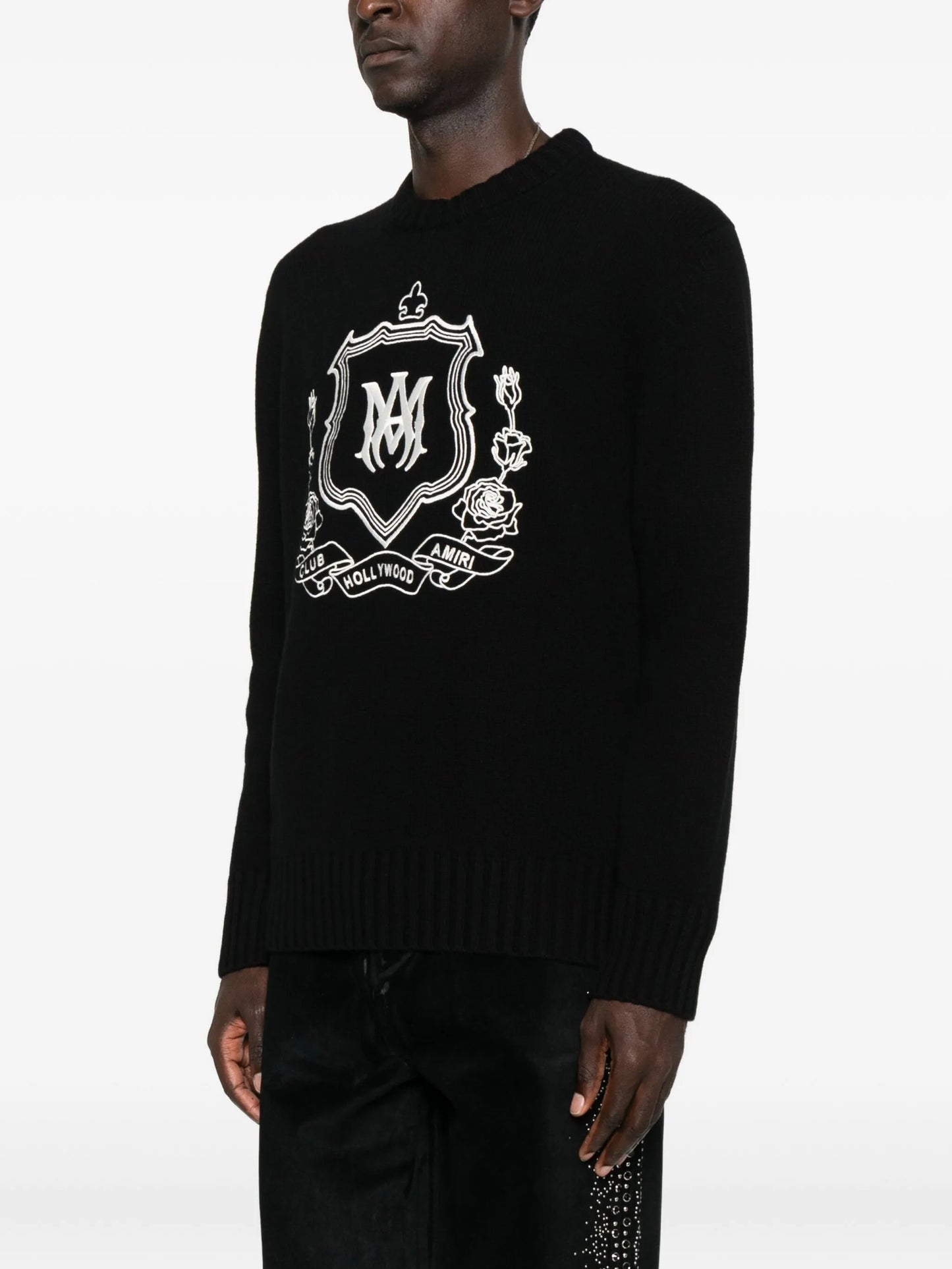 crest-print sweatshirt