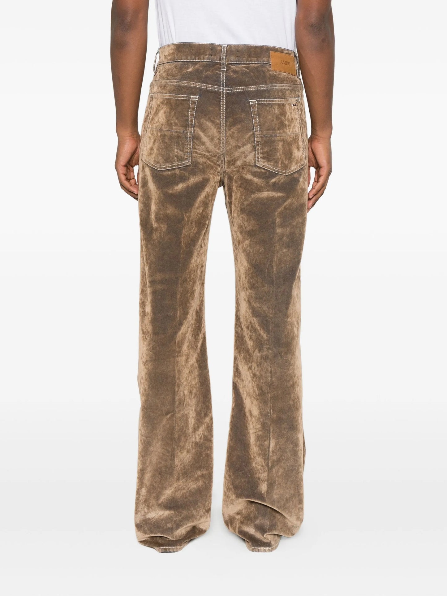embroidered flare jeans