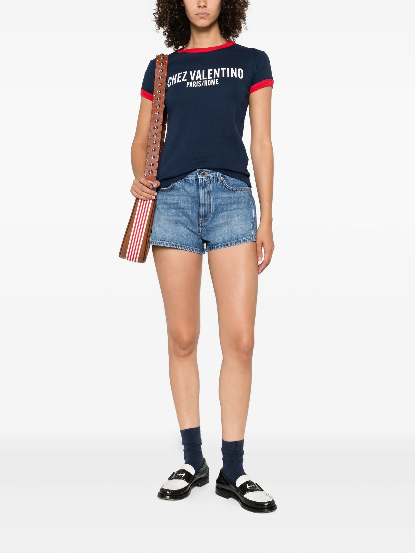 Chez Paris Rome-print T-shirt