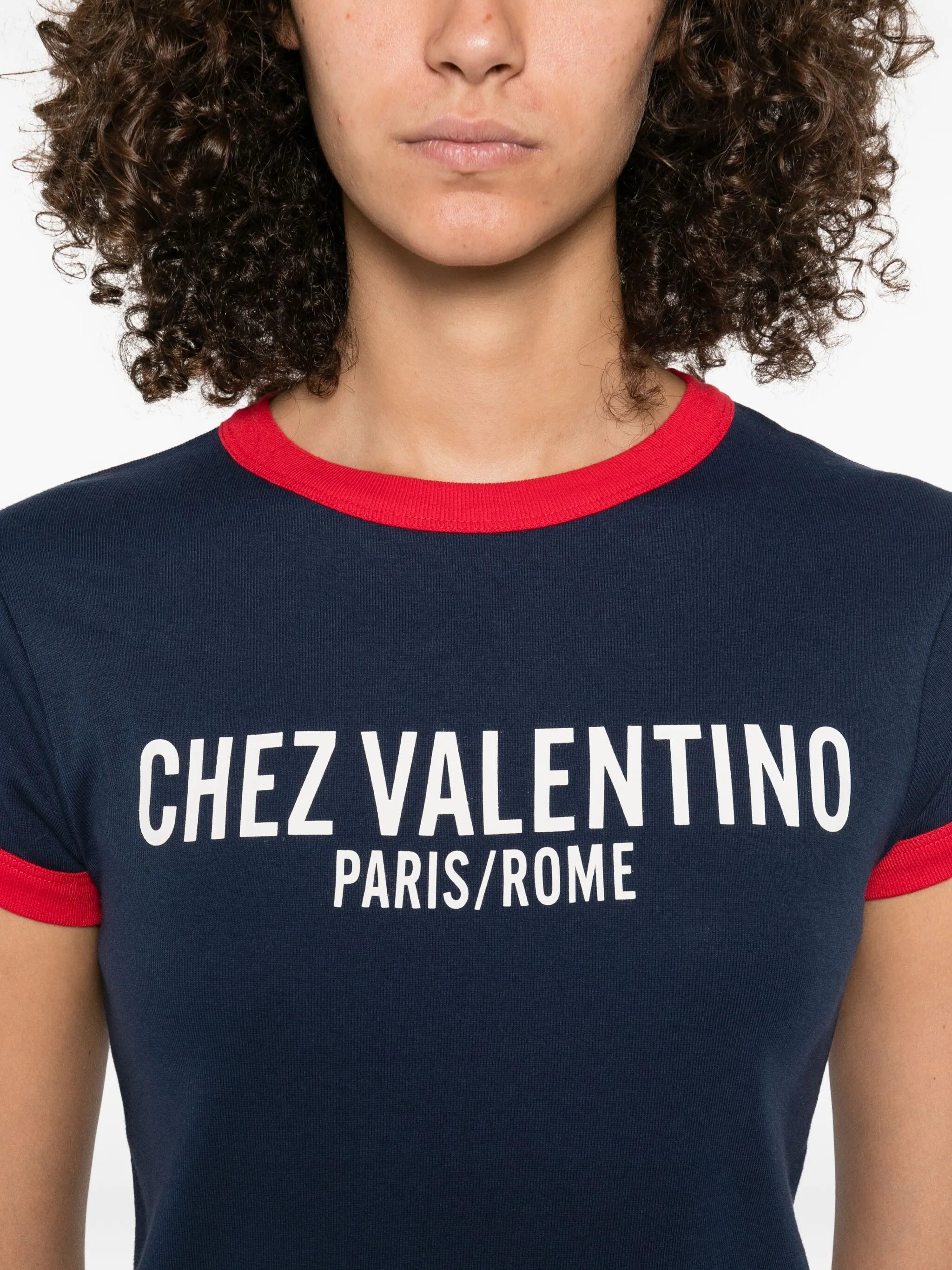 Chez Paris Rome-print T-shirt
