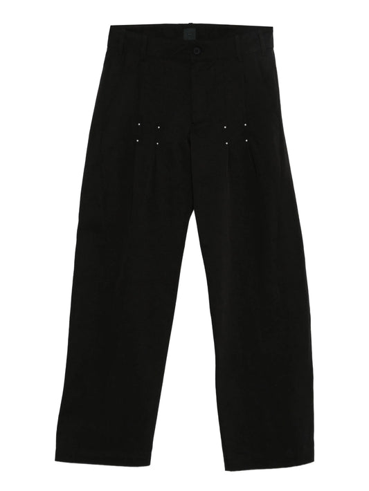 stud-embellished trousers