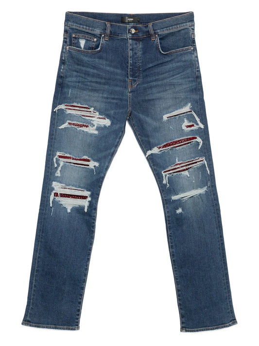 distressed jeans