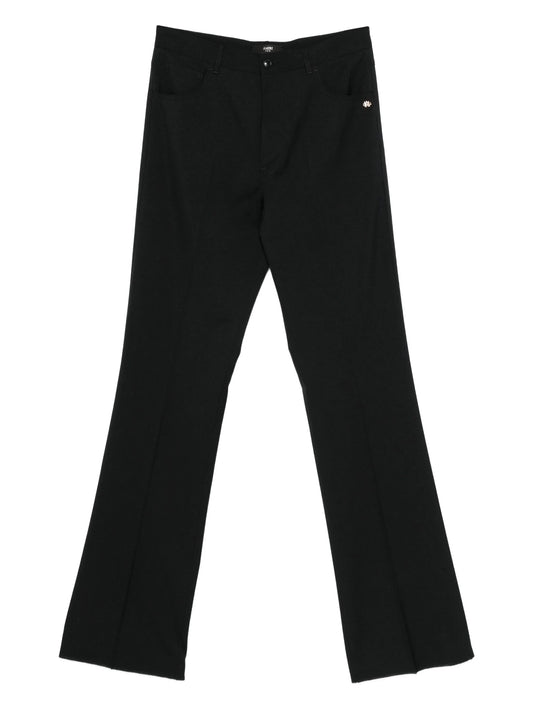 button-fly bootcut trousers
