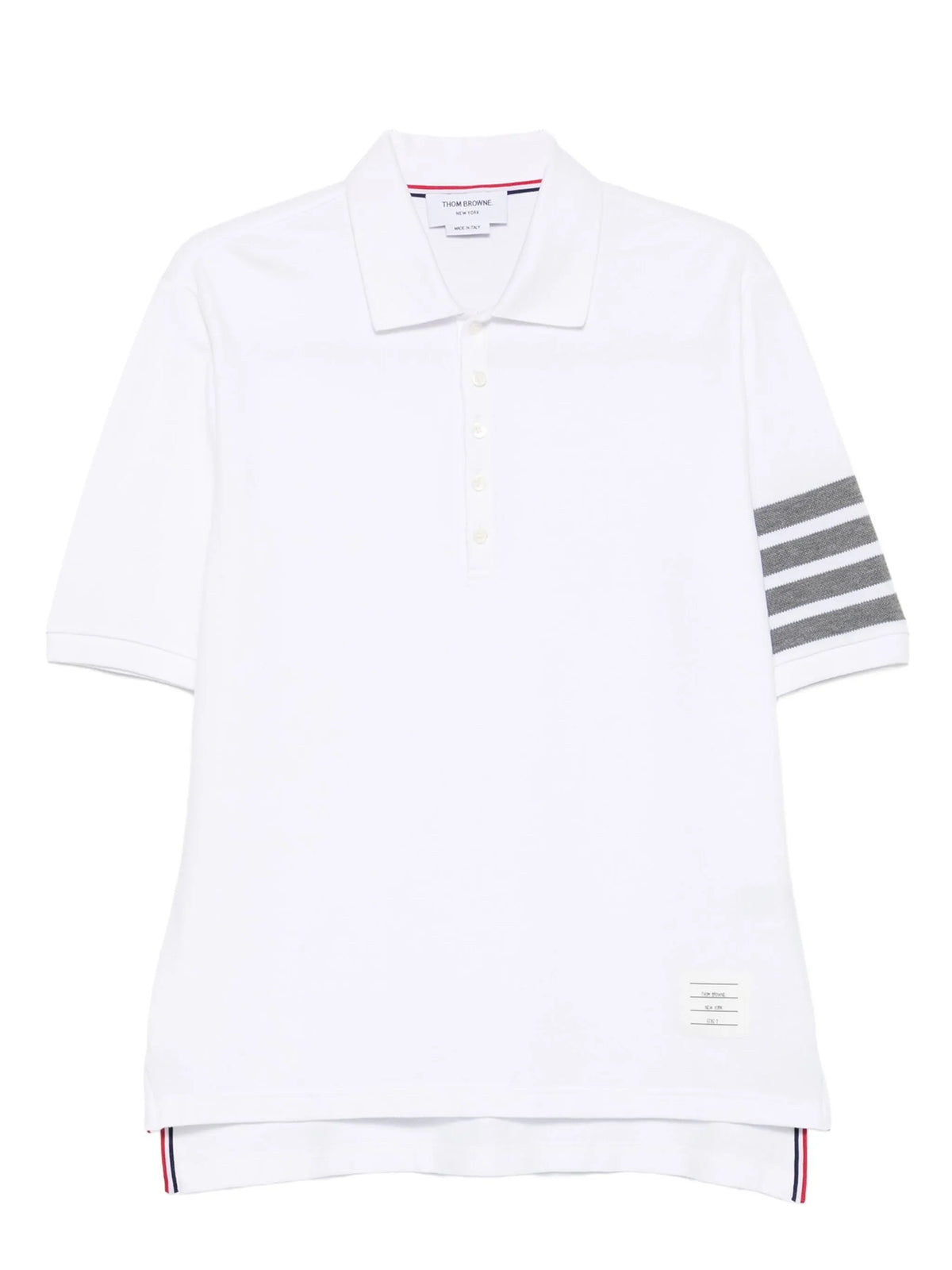 four-stripe cotton polo shirt