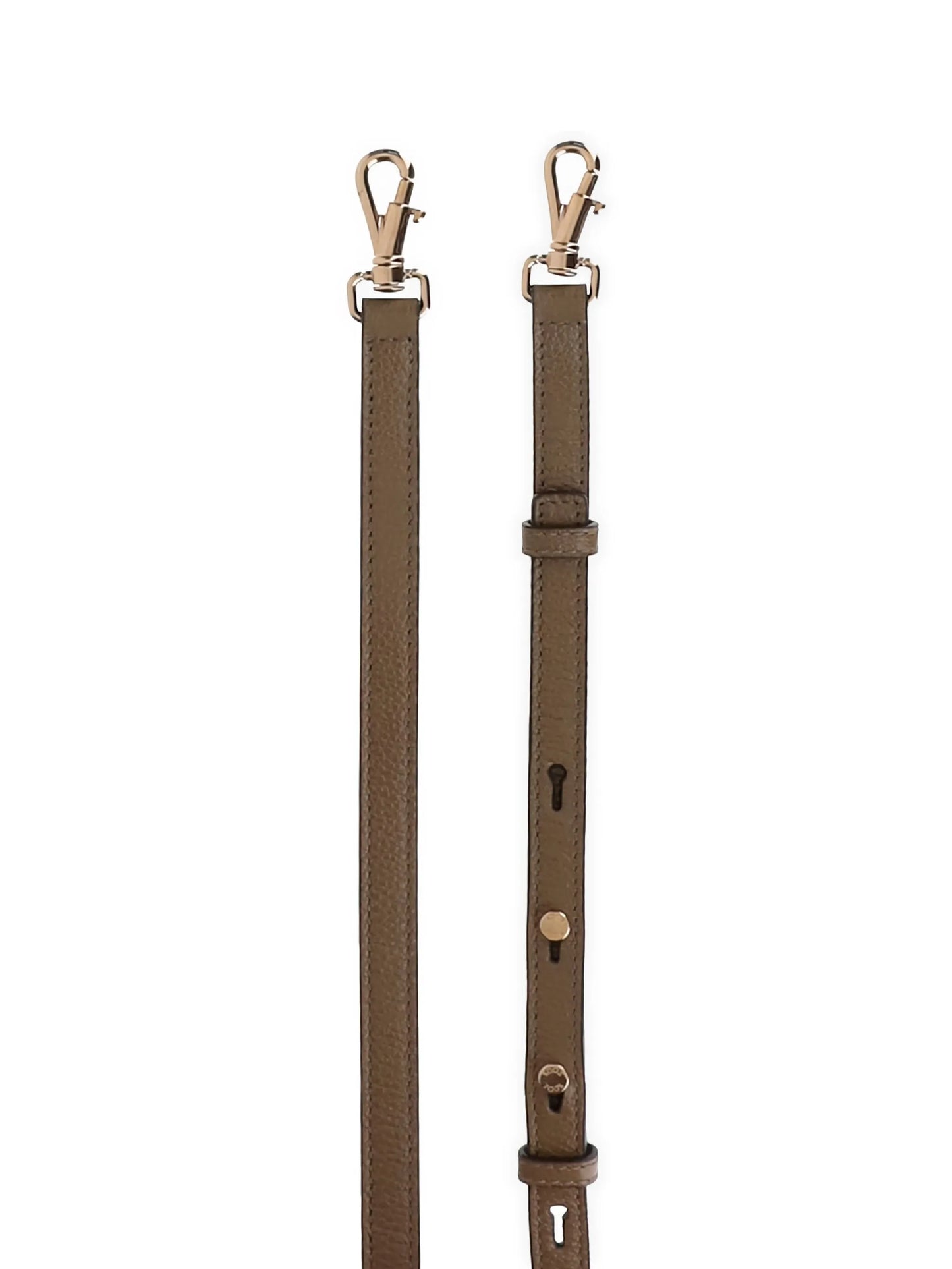 leather T-buckle shoulder bag