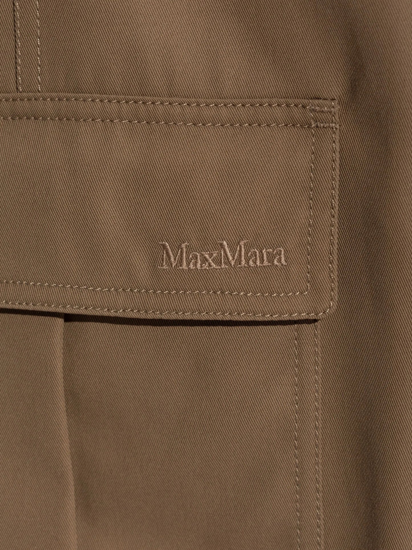 elasticated tapered trousers