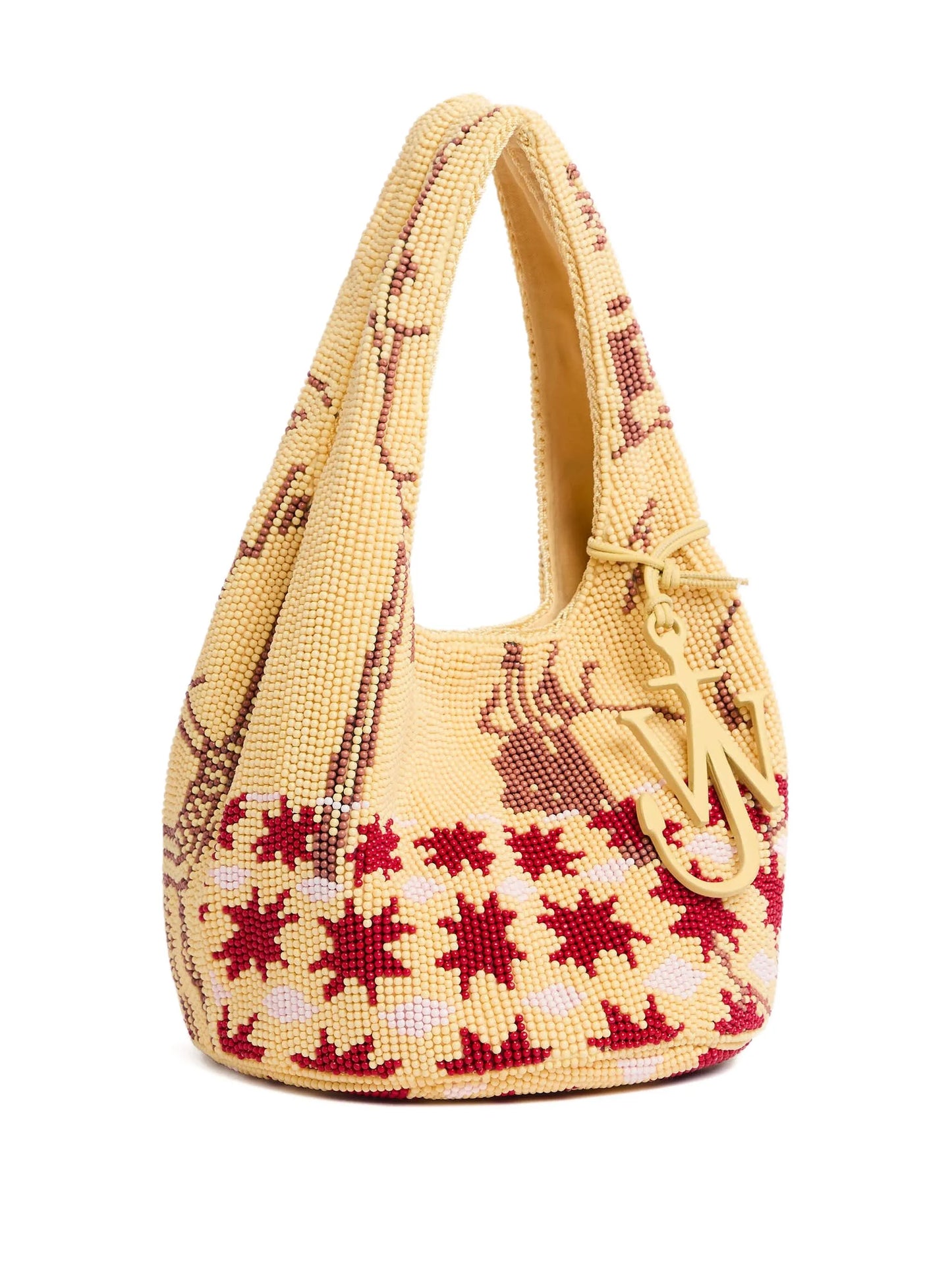beaded-pattern shoulder bag