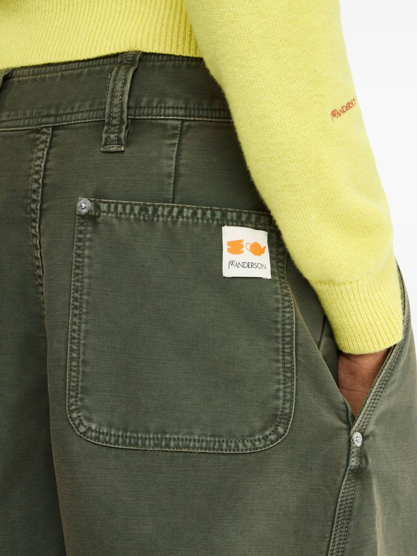 twisted-seam trousers