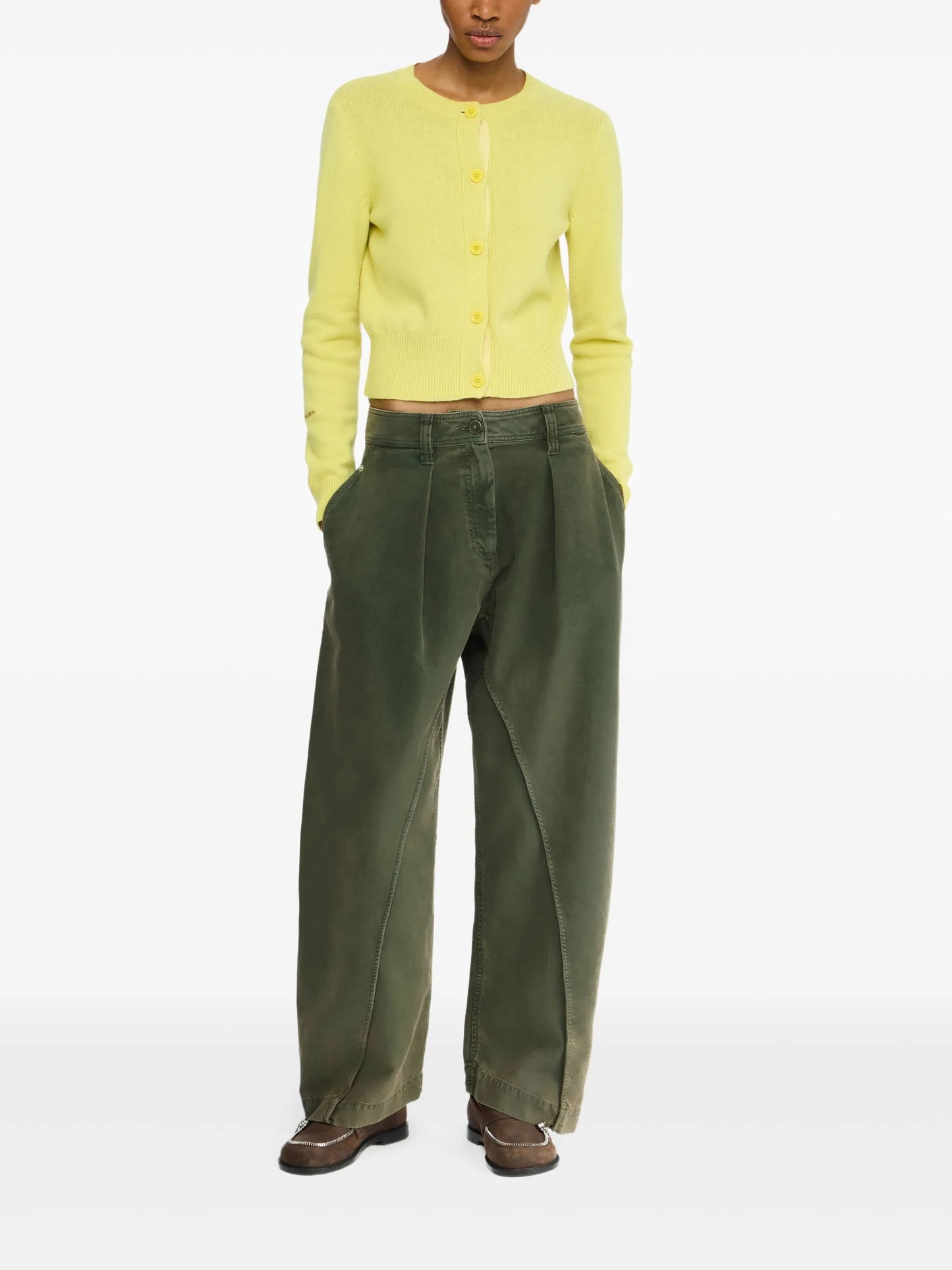 twisted-seam trousers