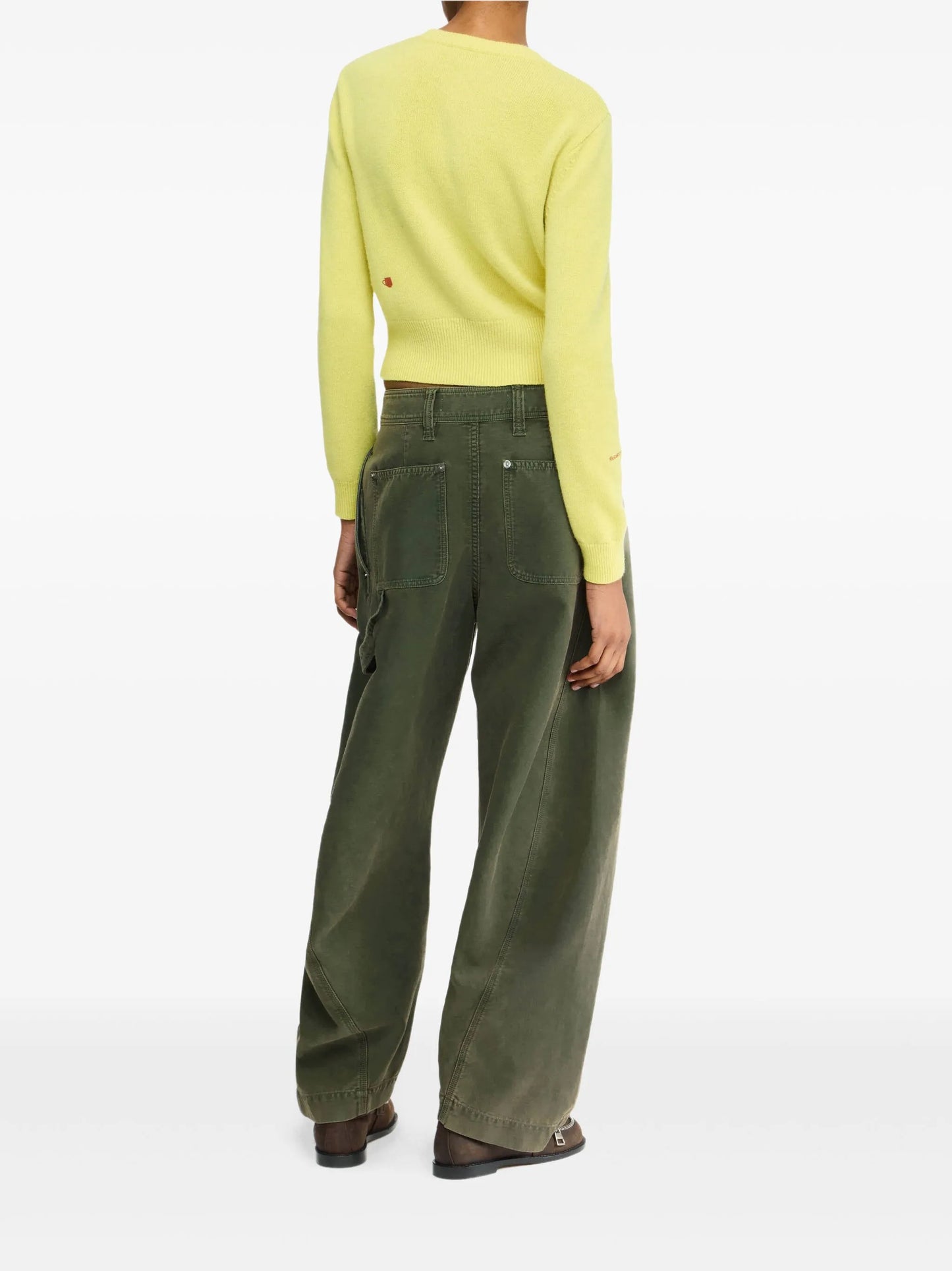 twisted-seam trousers