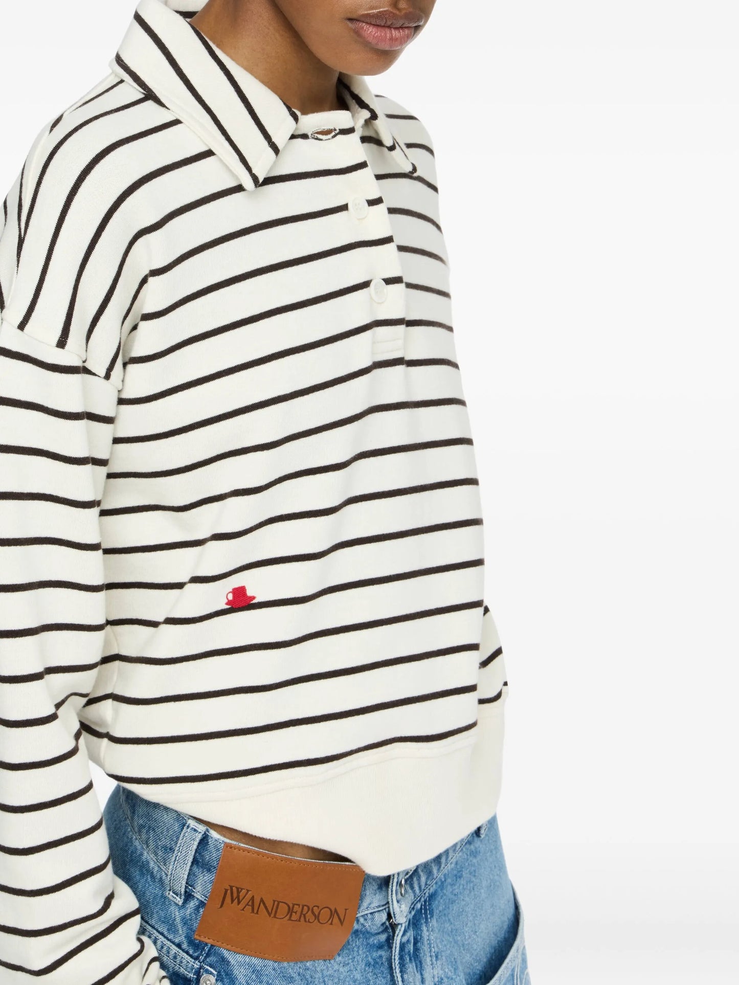 striped polo shirt