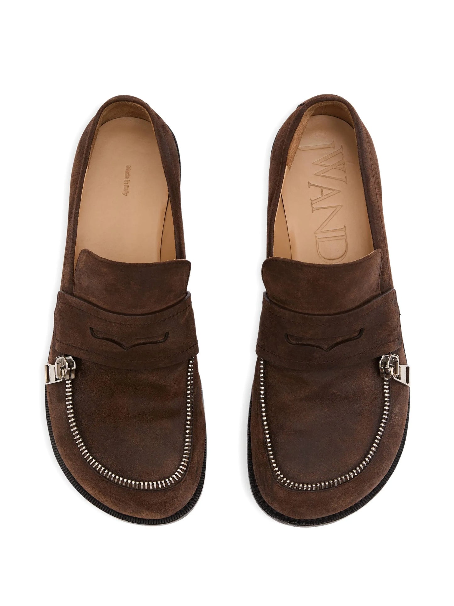 suede biker loafers