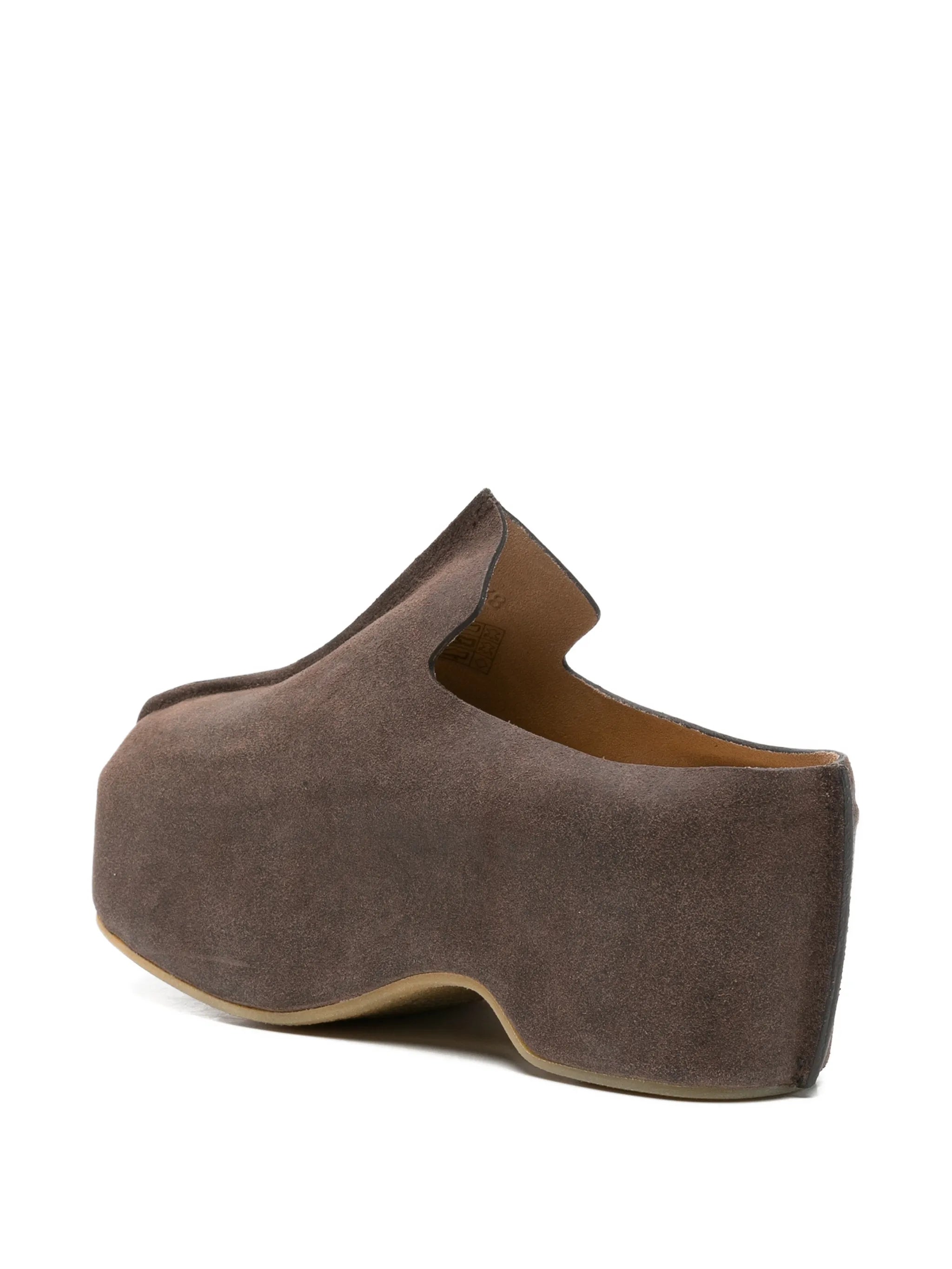 50mm suede platform mules