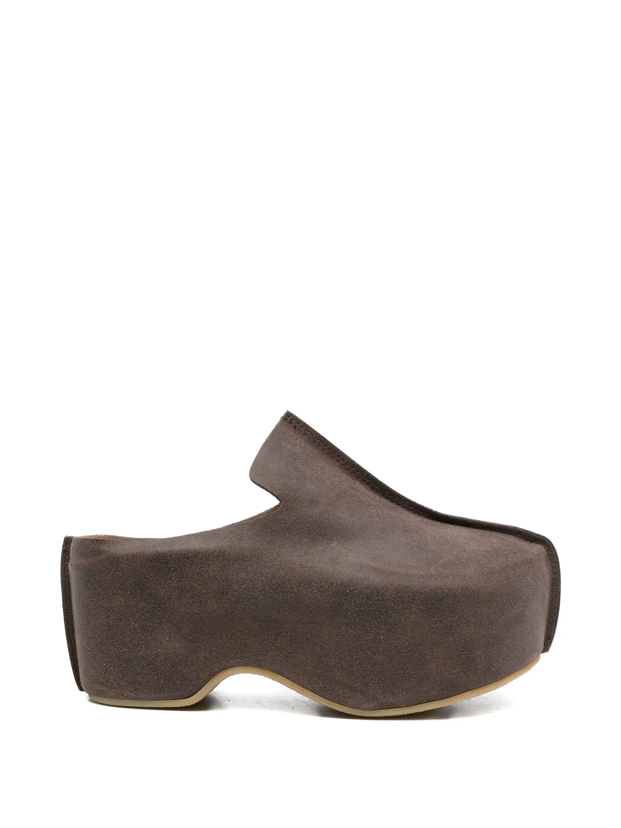 50mm suede platform mules