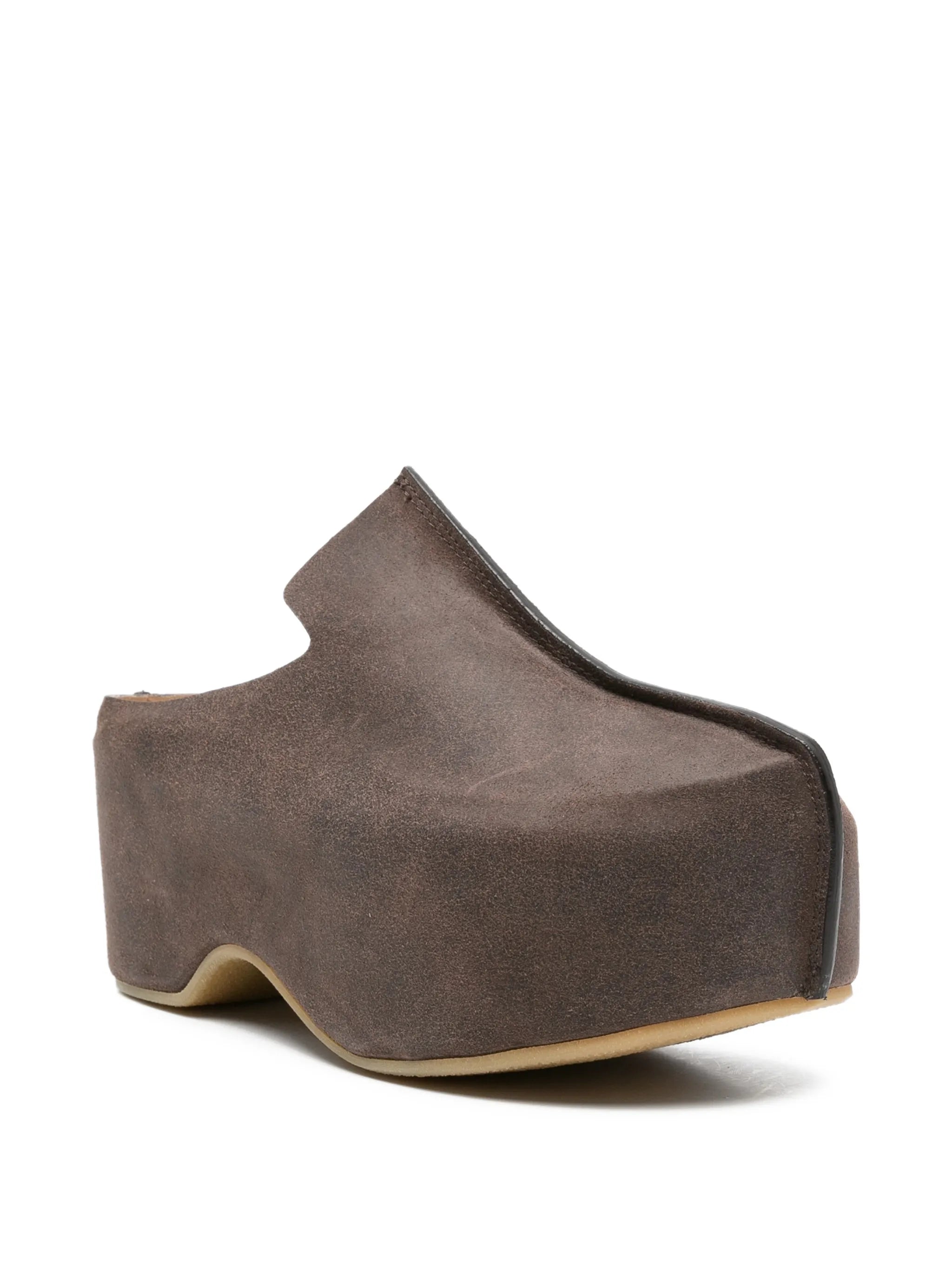 50mm suede platform mules