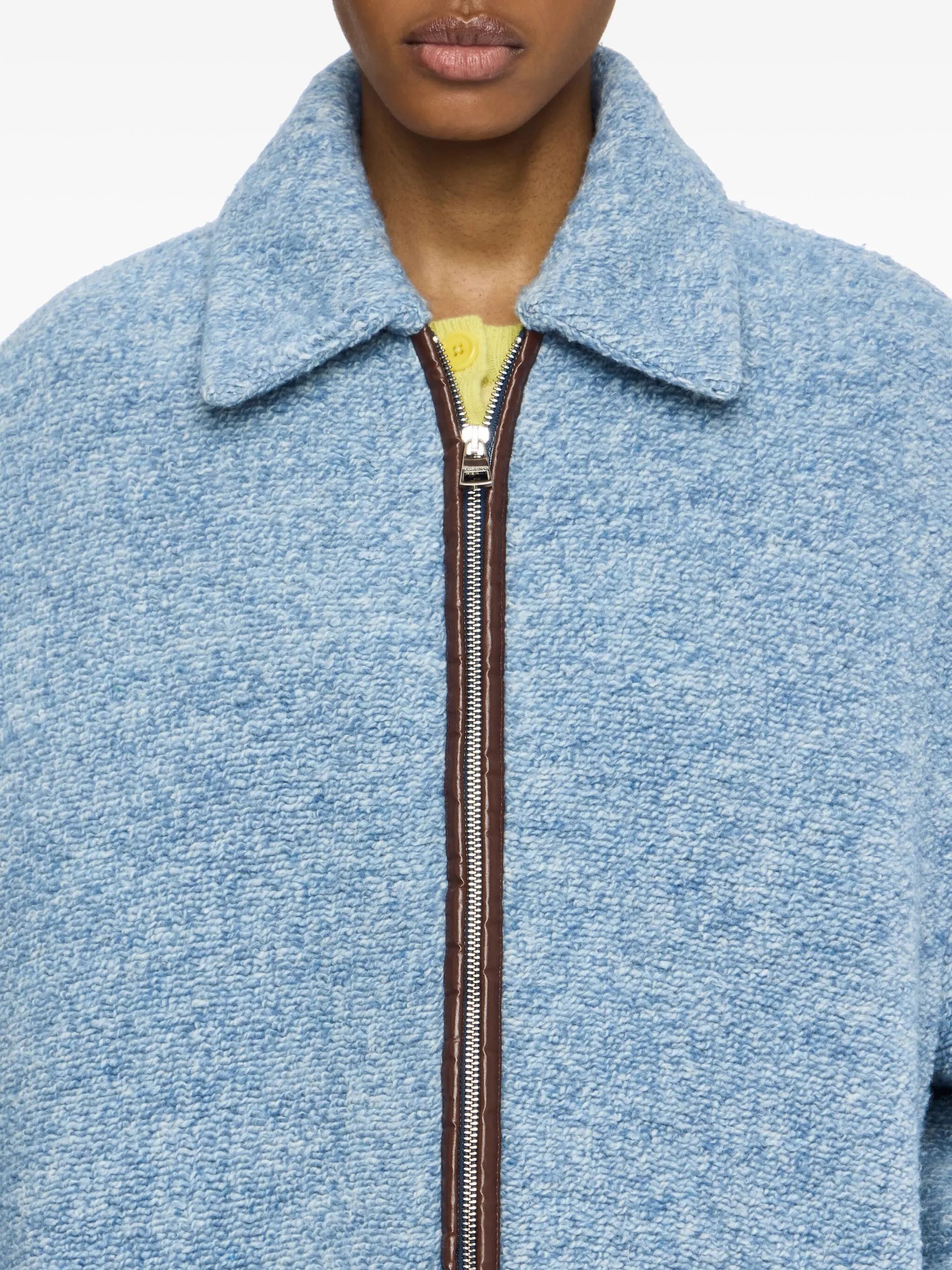 zip-up bomber jacket