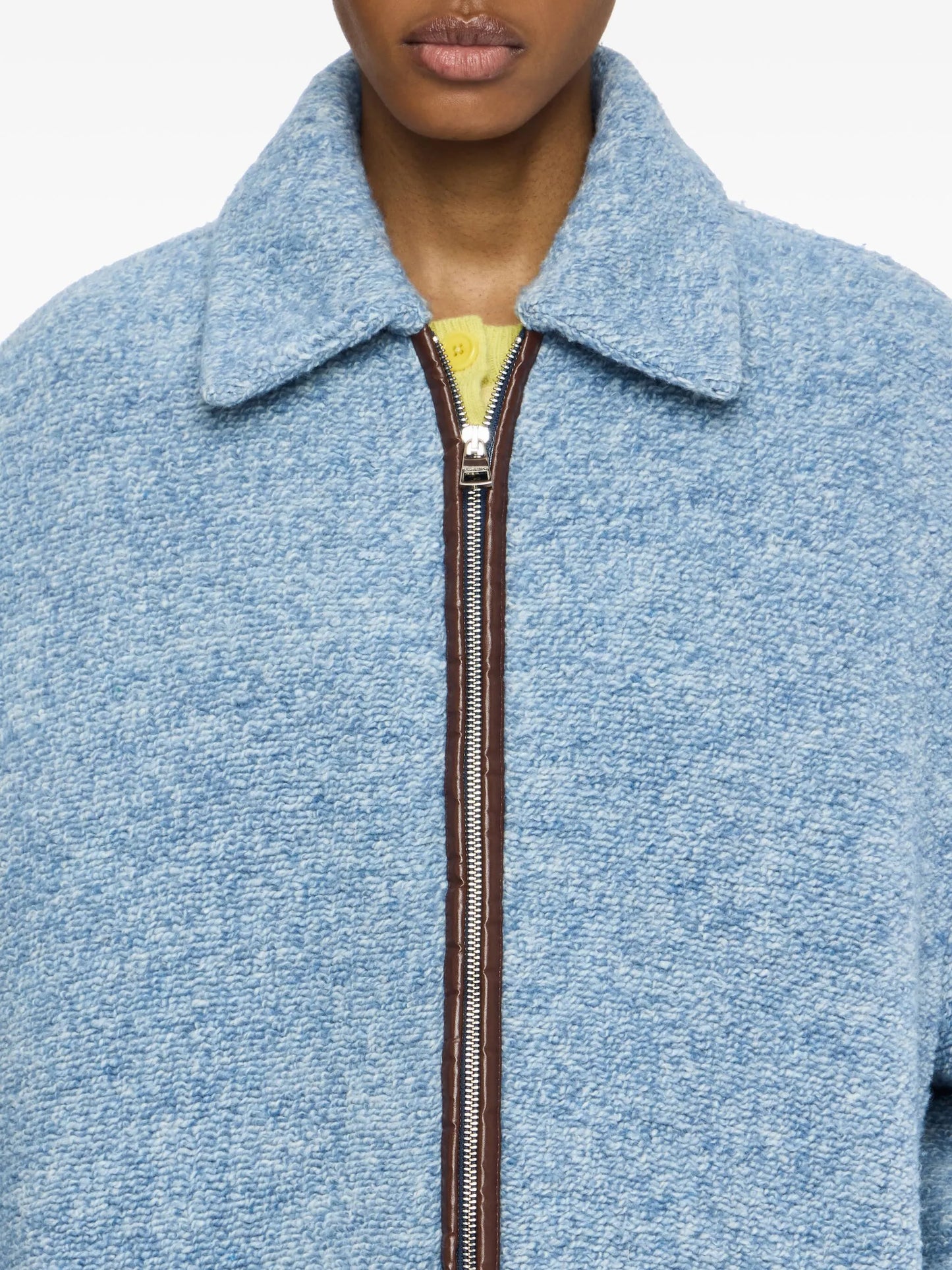 zip-up bomber jacket