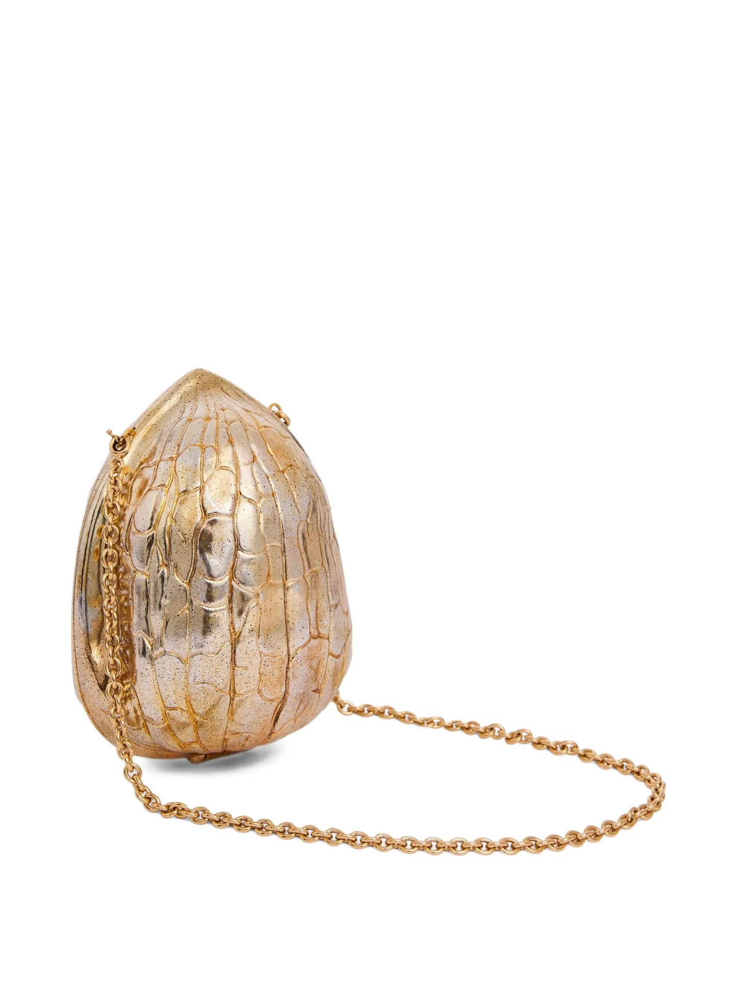 walnut-shell clutch bag